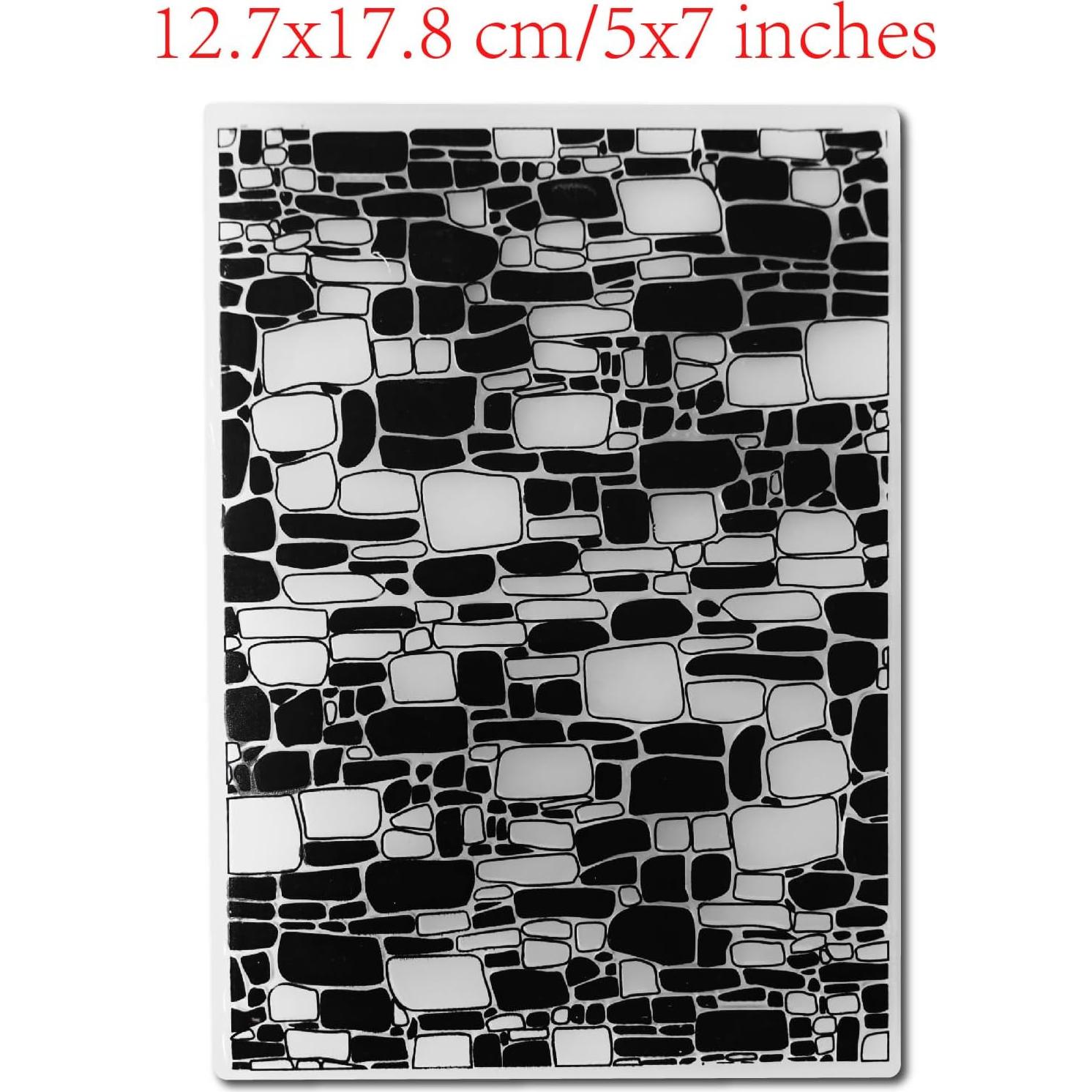 Carpeta de Embossing 3D Arbuya Textura Ladrillo 12.7x17.8 cm