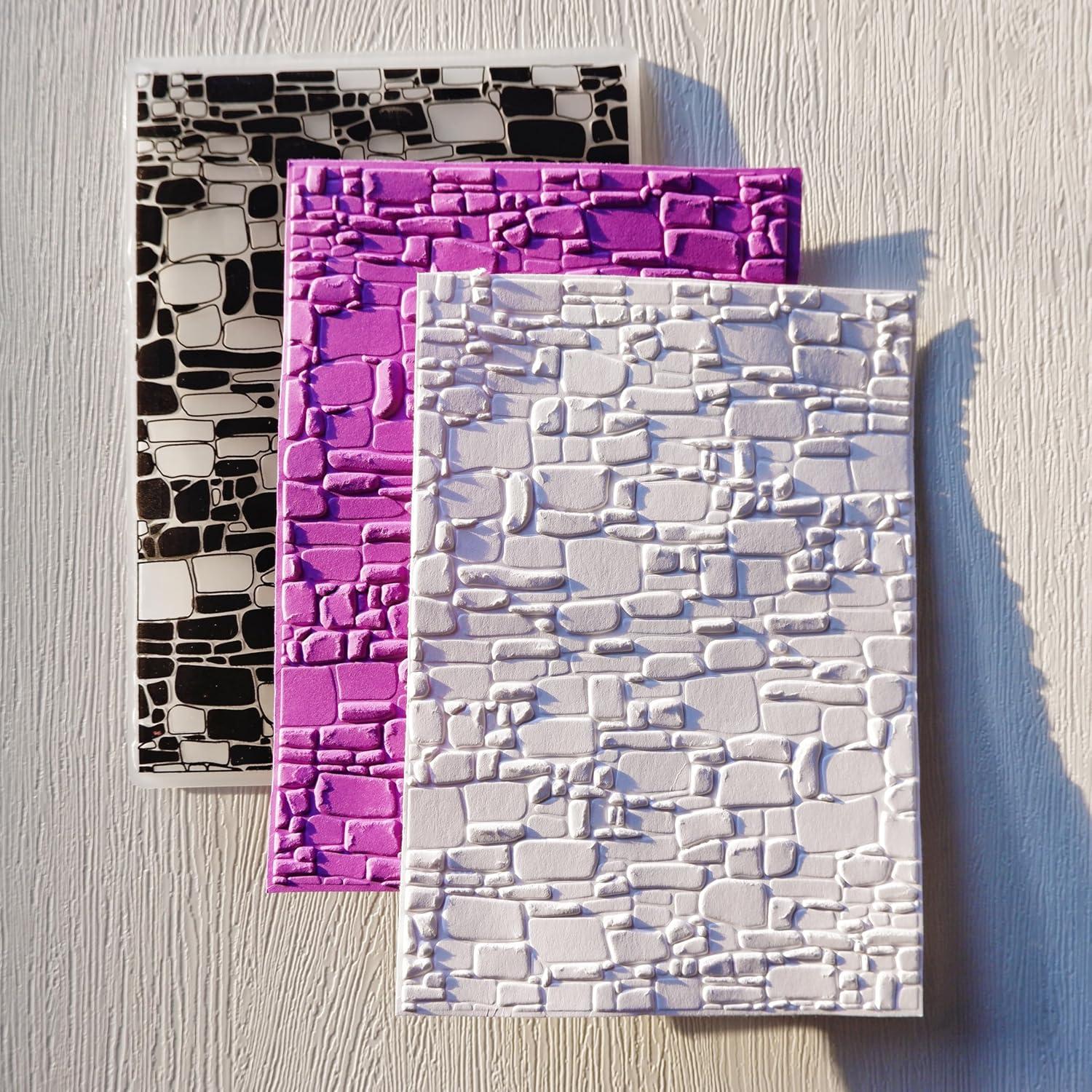 Carpeta de Embossing 3D Arbuya Textura Ladrillo 12.7x17.8 cm