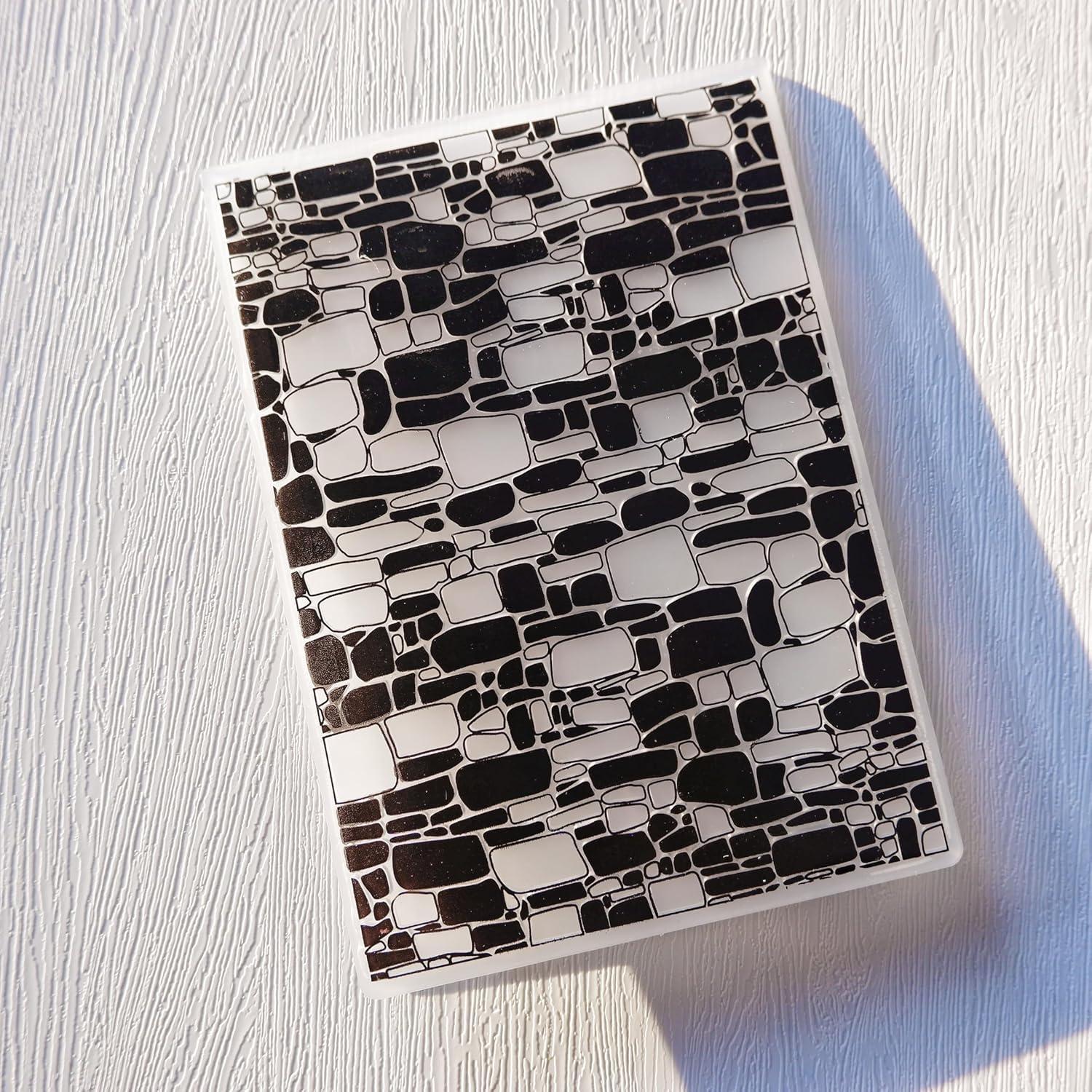 Carpeta de Embossing 3D Arbuya Textura Ladrillo 12.7x17.8 cm