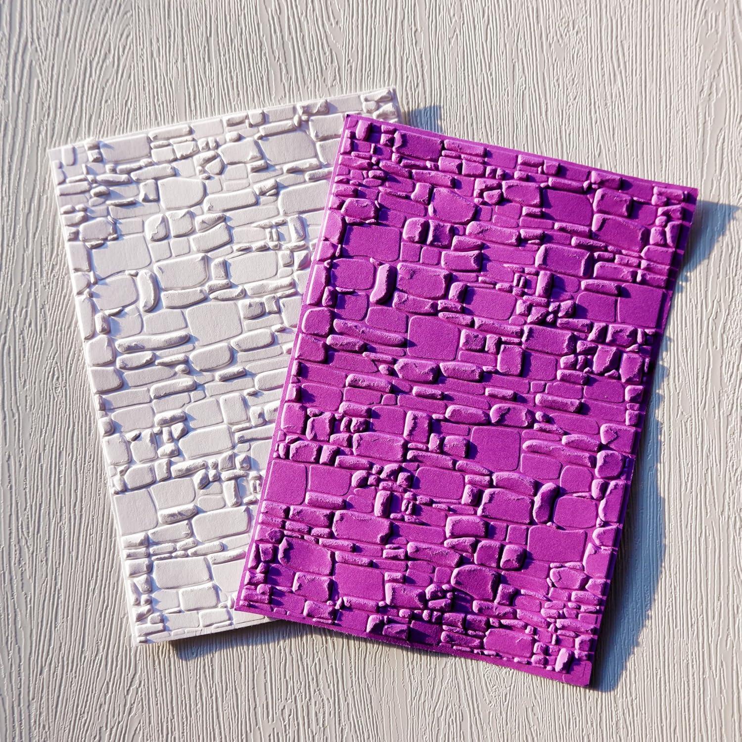 Carpeta de Embossing 3D Arbuya Textura Ladrillo 12.7x17.8 cm