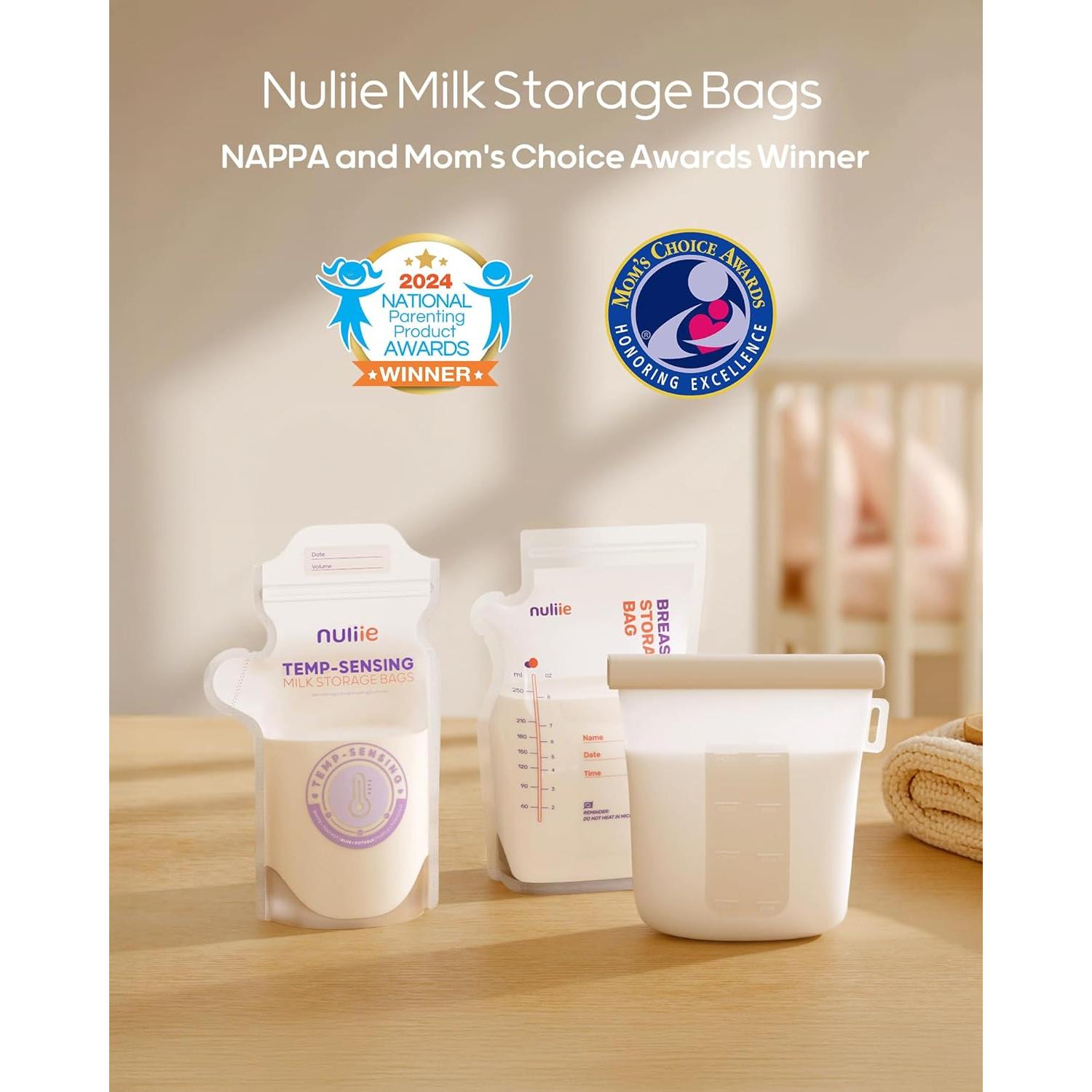 Bolsas de Almacenamiento de Leche Materna Nuliie 60pcs 177ml