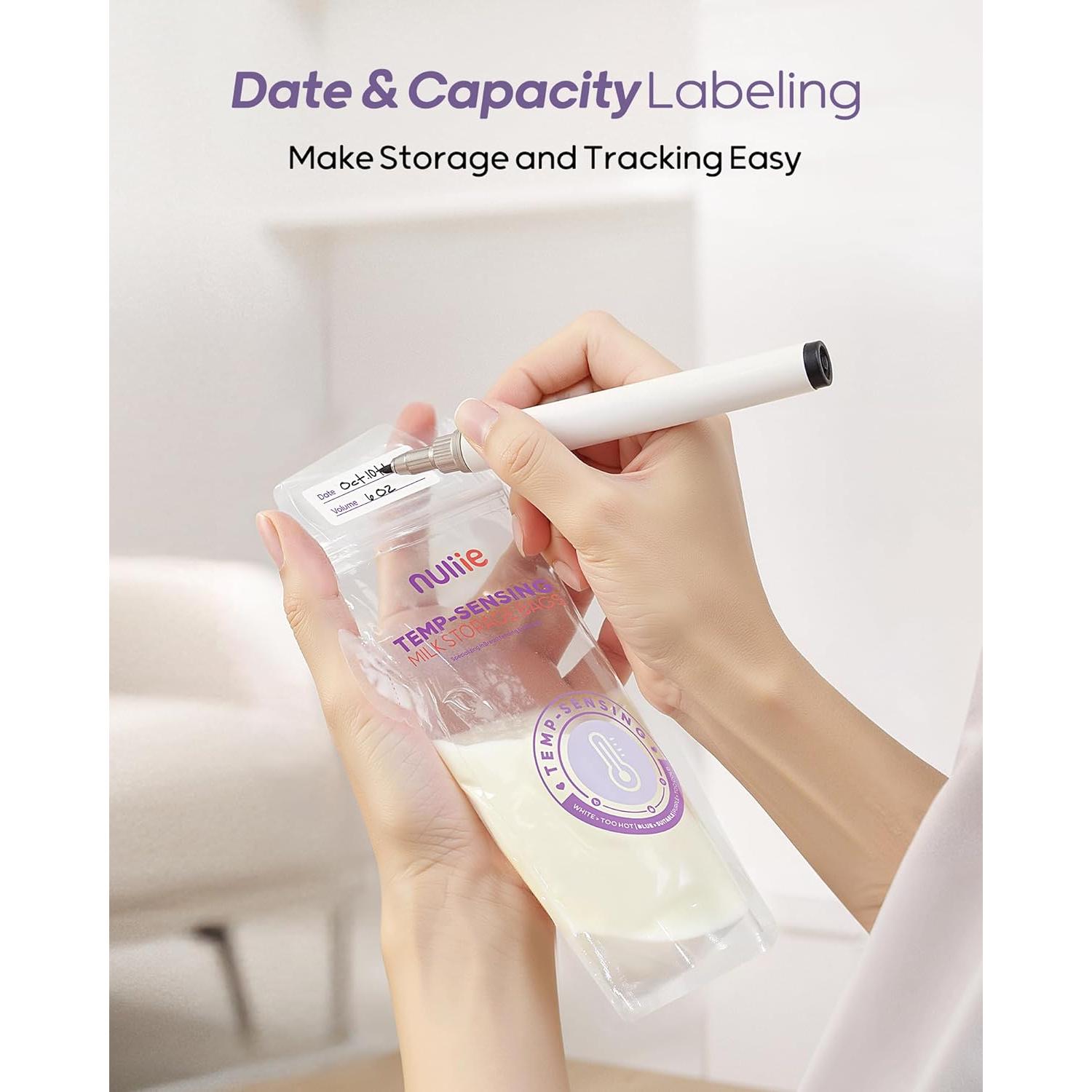 Bolsas de Almacenamiento de Leche Materna Nuliie 60pcs 177ml