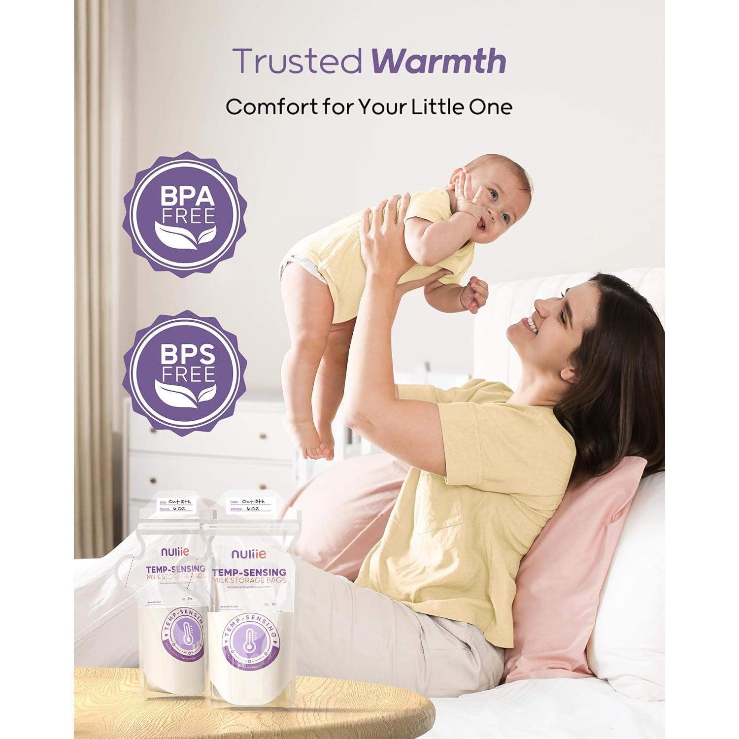 Bolsas de Almacenamiento de Leche Materna Nuliie 60pcs 177ml