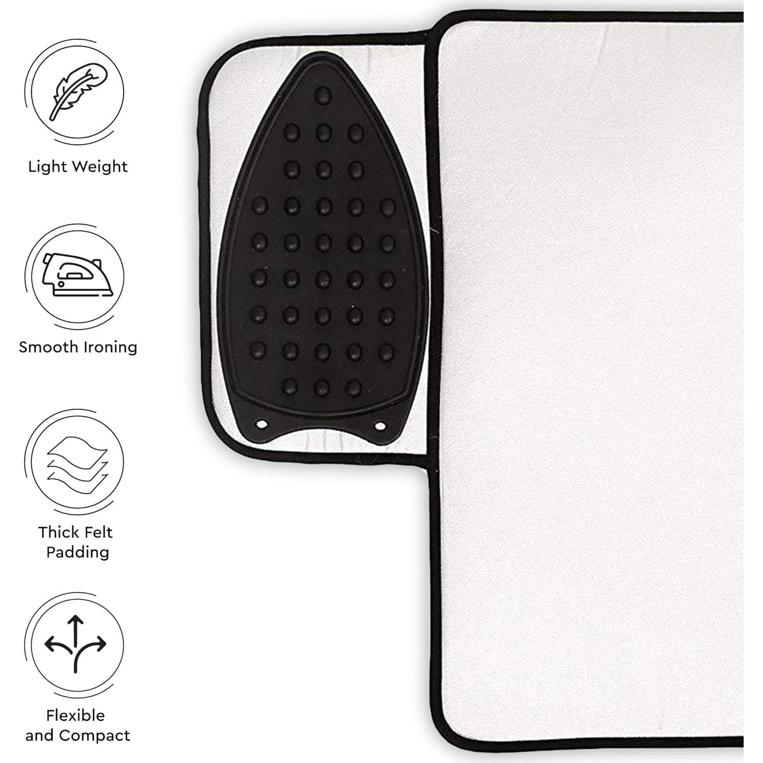 Alfombrilla de Planchado Encasa Homes Plata Metálica 71x51cm