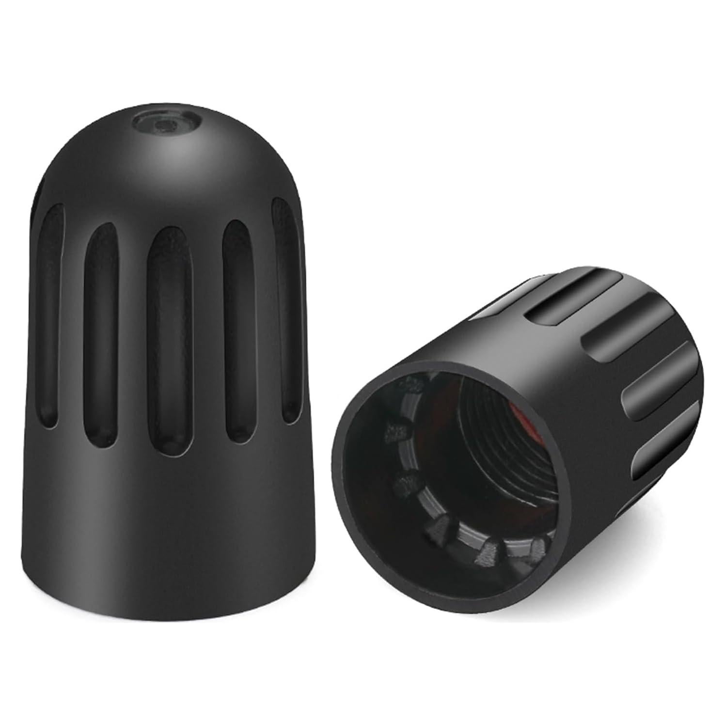 Tapa de Válvula de Neumático TPMSCENTER Universal Negra - 8 Piezas