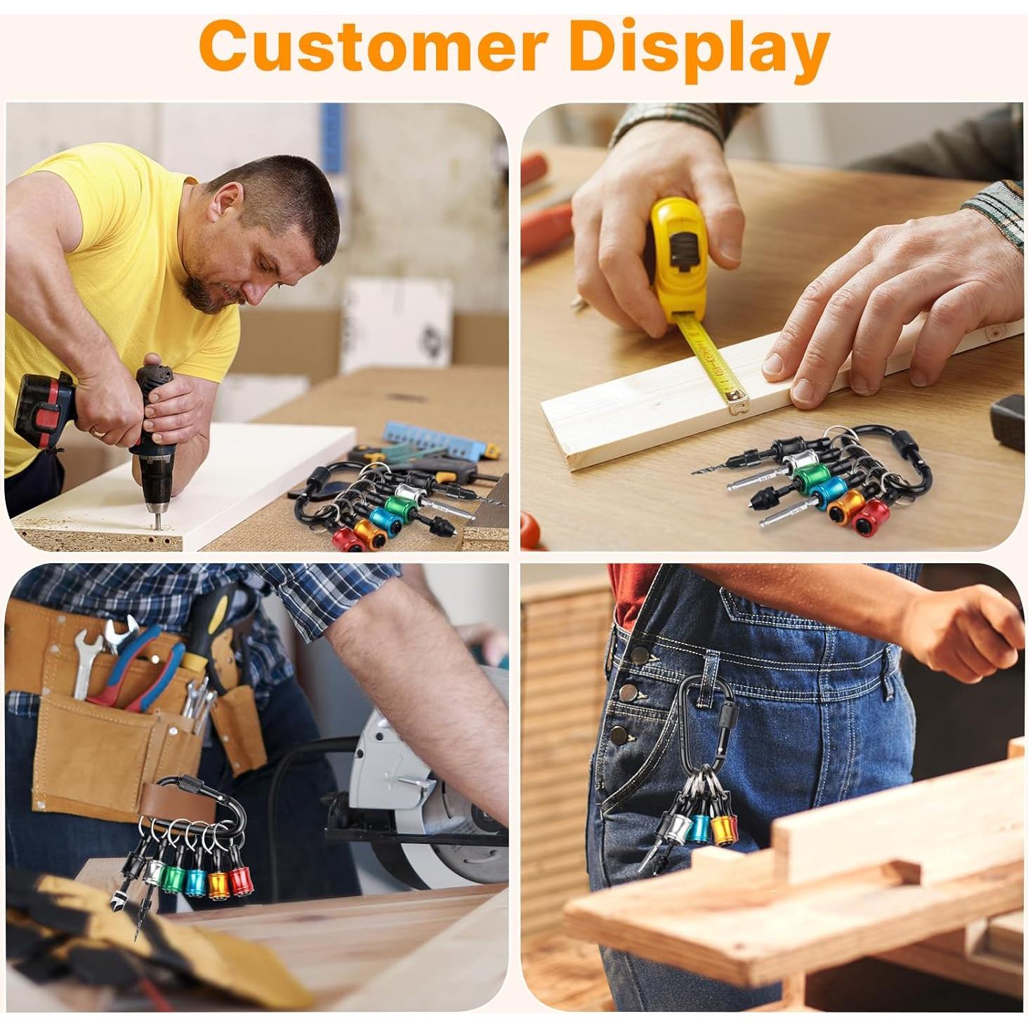 Soporte de Puntas Hexagonal 1/4 Sopclane 36 Piezas Multicolor