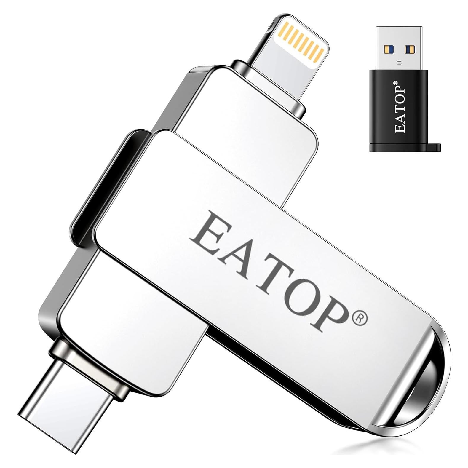 Unidad Flash 512GB EATOP para iPhone y Android, Conexión USB-C