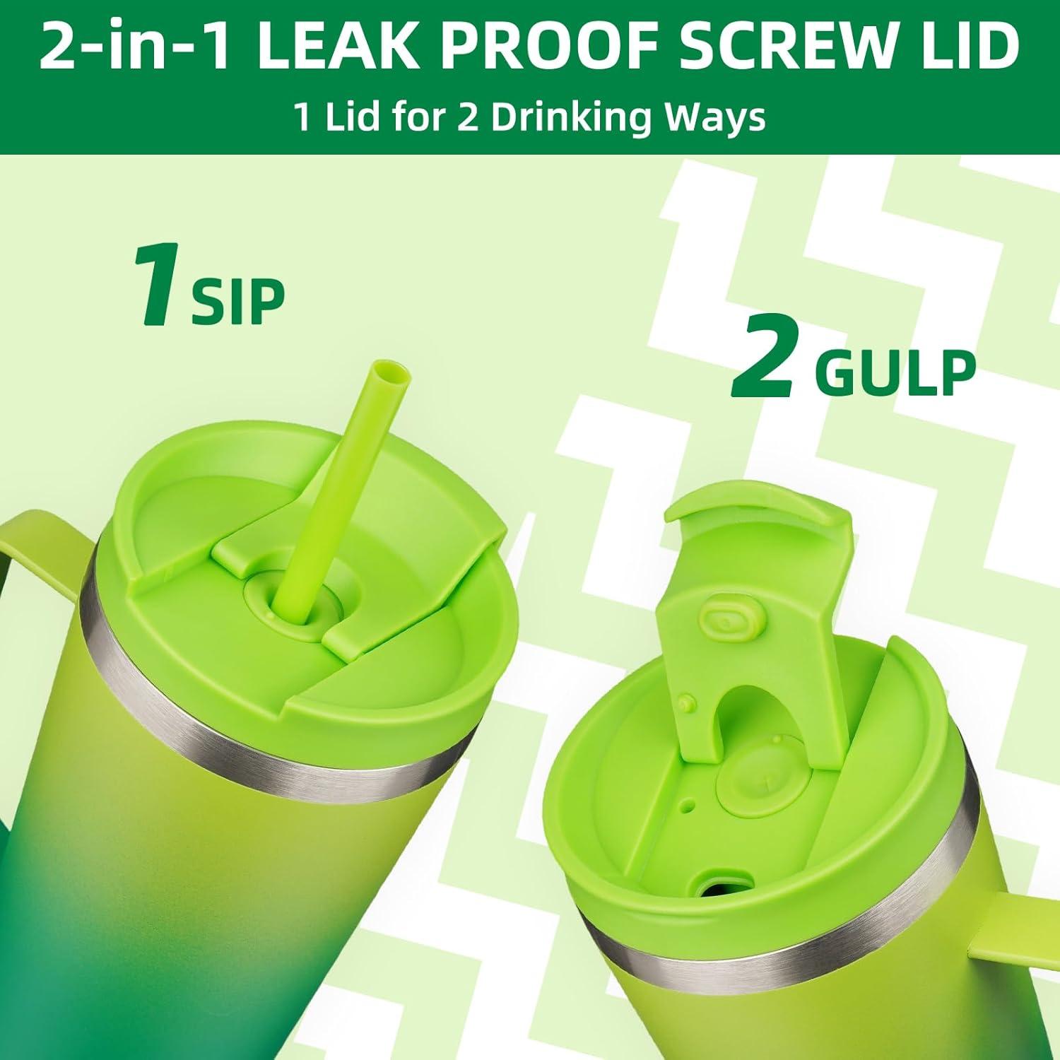 Vaso Aislado BJPKPK 530ml Acero Inoxidable Bosque de Bambú