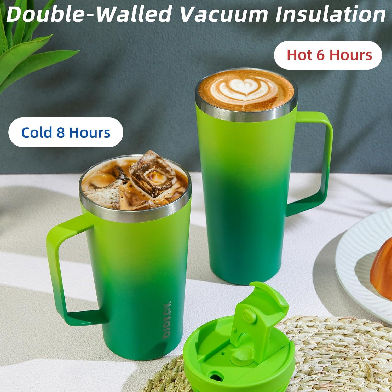 Vaso Aislado BJPKPK 530ml Acero Inoxidable Bosque de Bambú