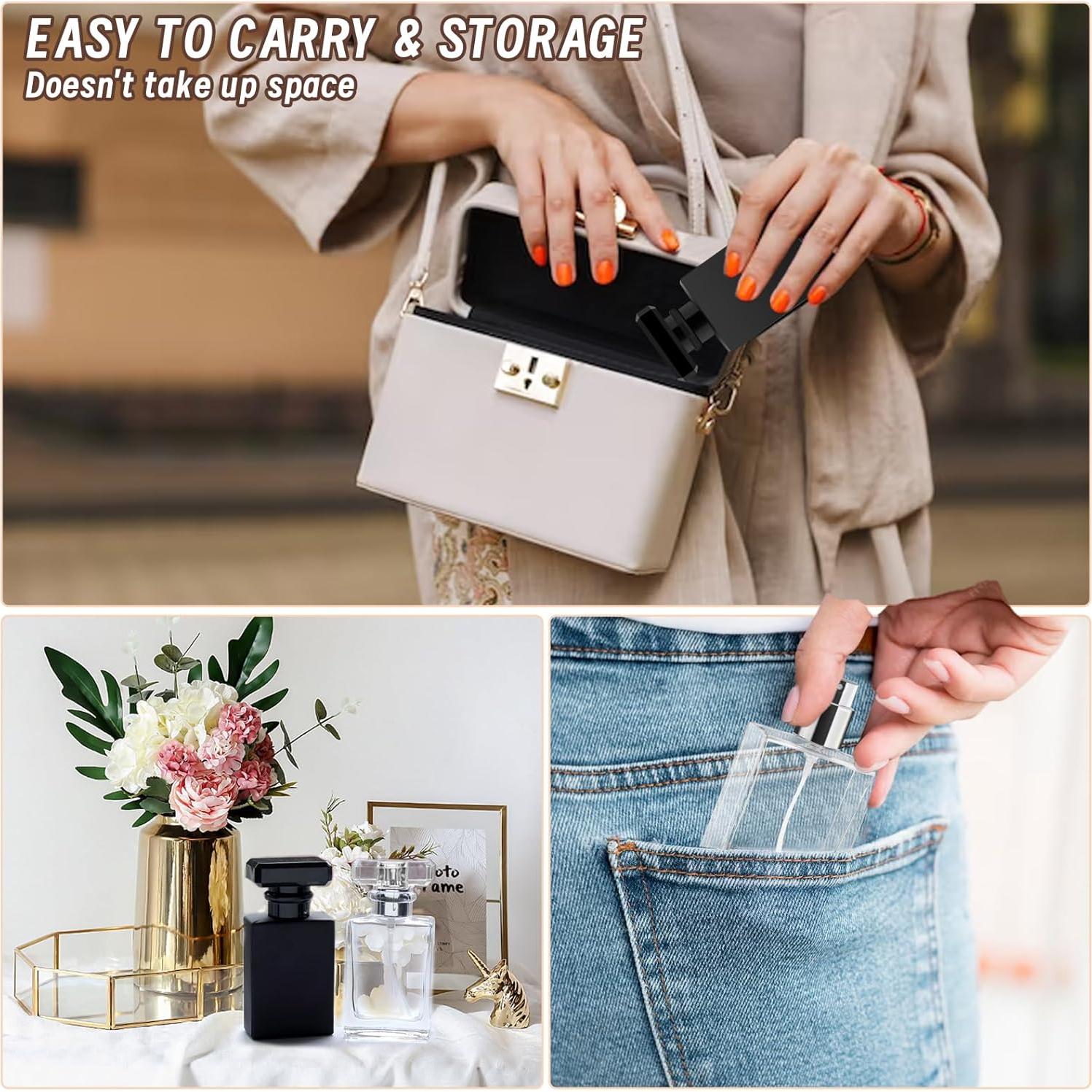 Atomizador de Perfume Luxsego 30ML Vidrio Recargable Clásico