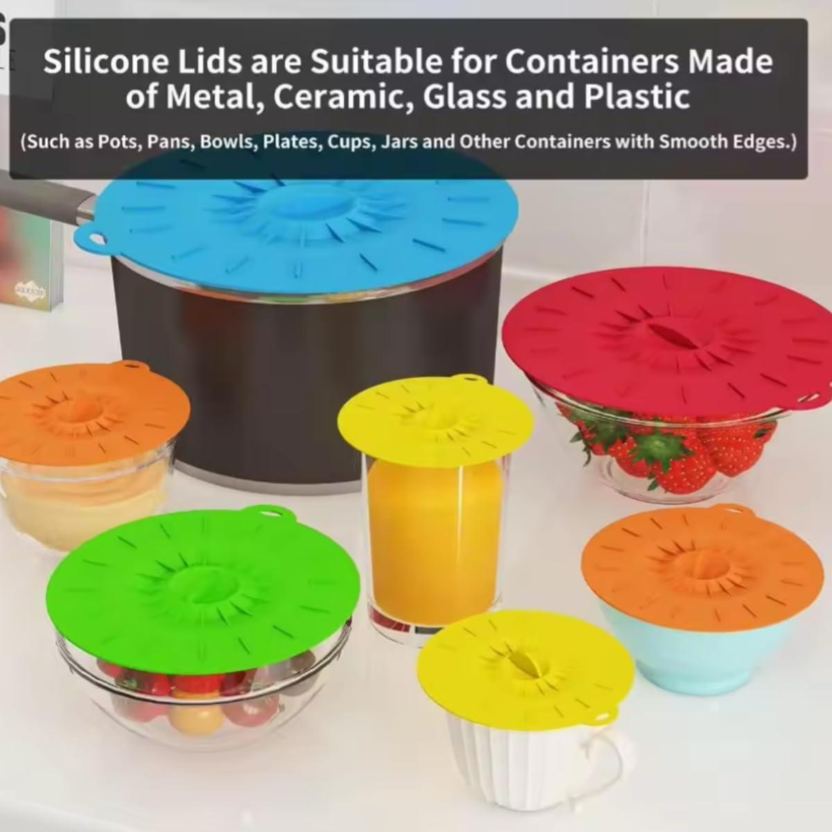 Tapas de Silicona Universales KIMCEN HOME - 5 Piezas 10-30 cm