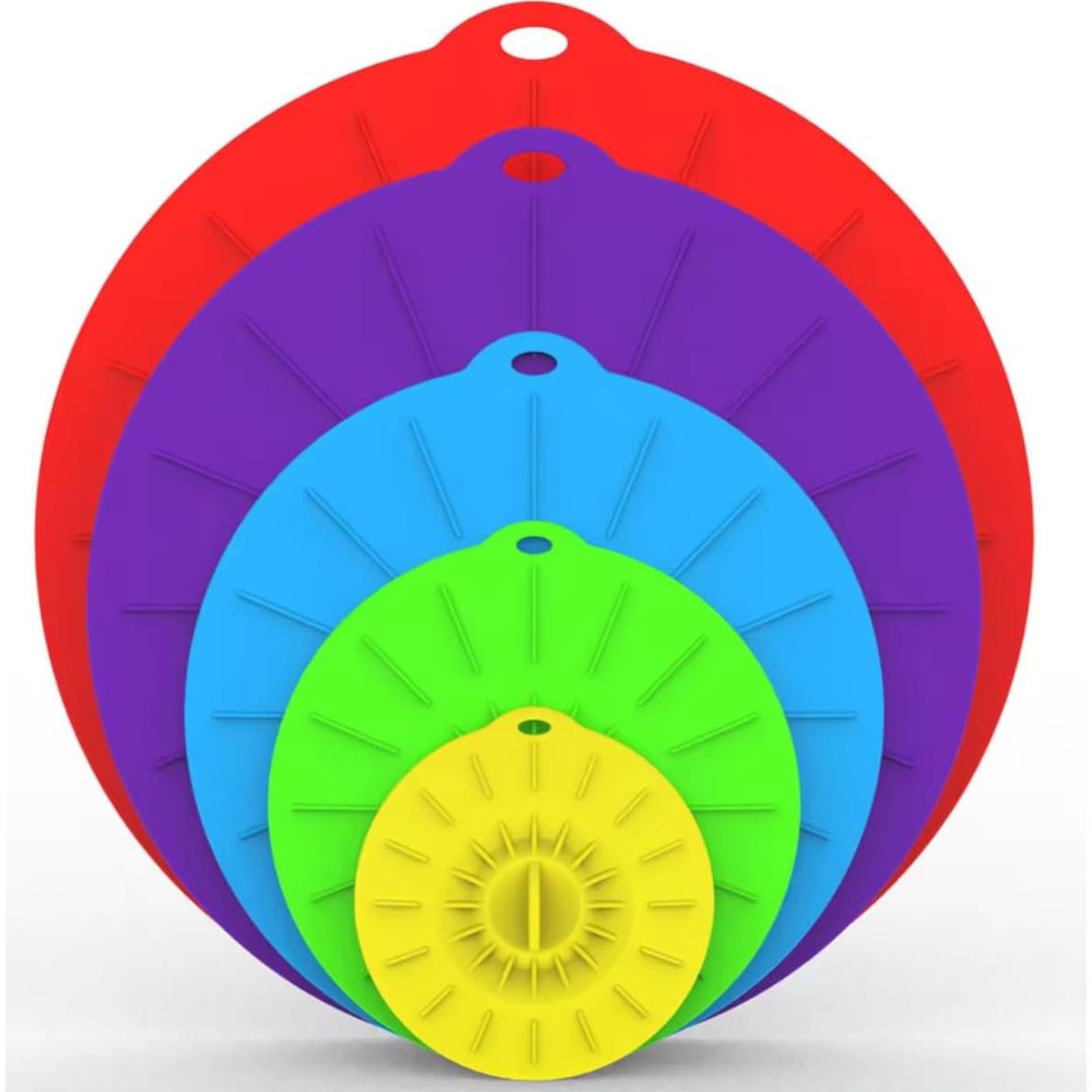 Tapas de Silicona Universales KIMCEN HOME - 5 Piezas 10-30 cm