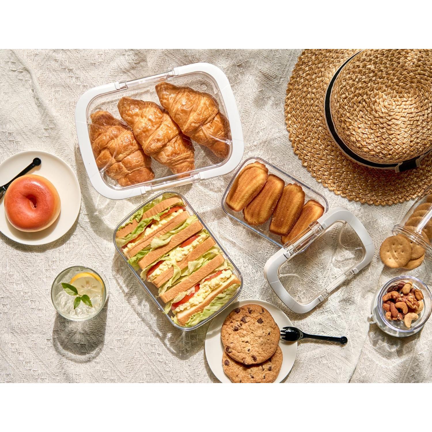 Contenedores Felli Duo Loc 3pk Tritan A Prueba de Fugas 8.5 Tazas