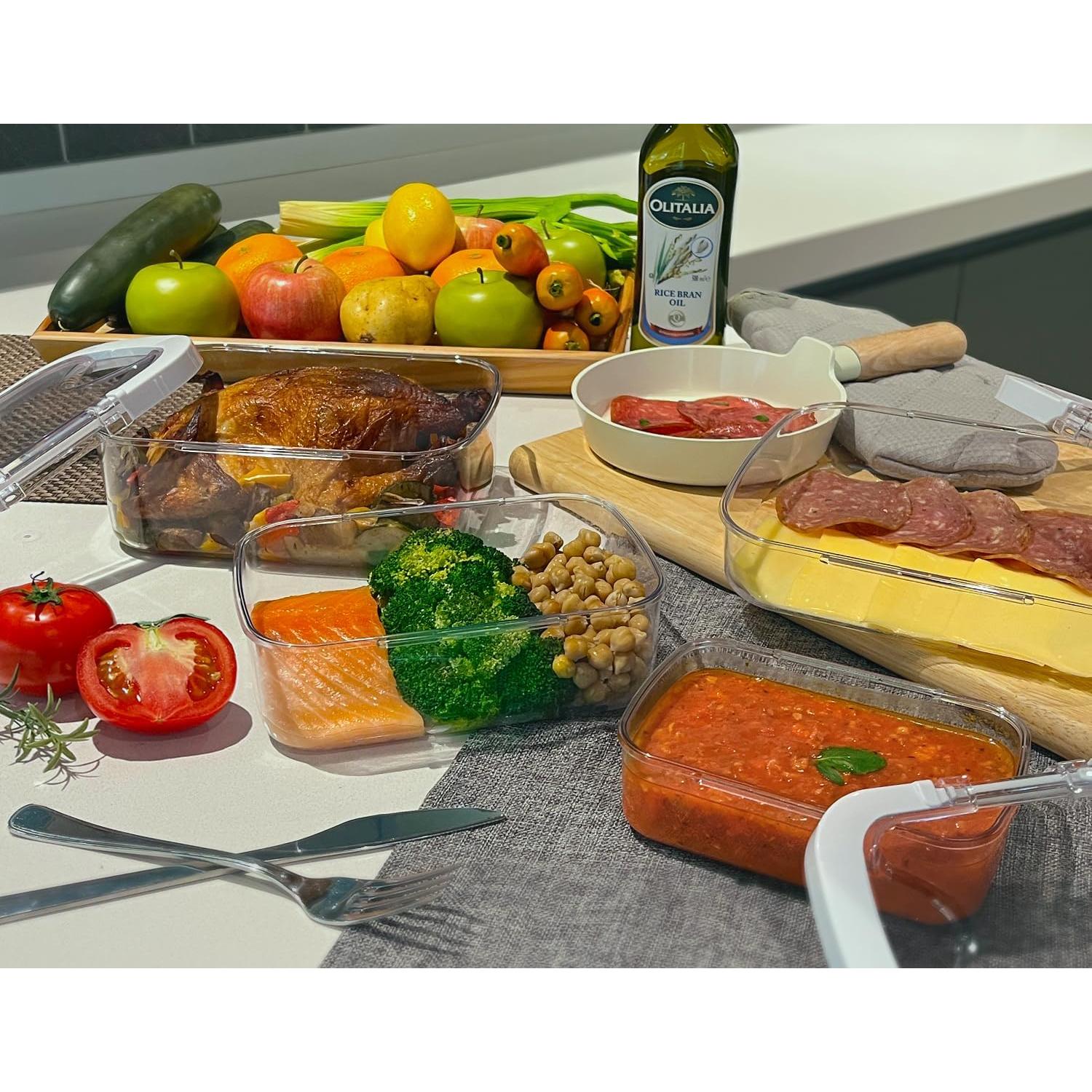 Contenedores Felli Duo Loc 3pk Tritan A Prueba de Fugas 8.5 Tazas