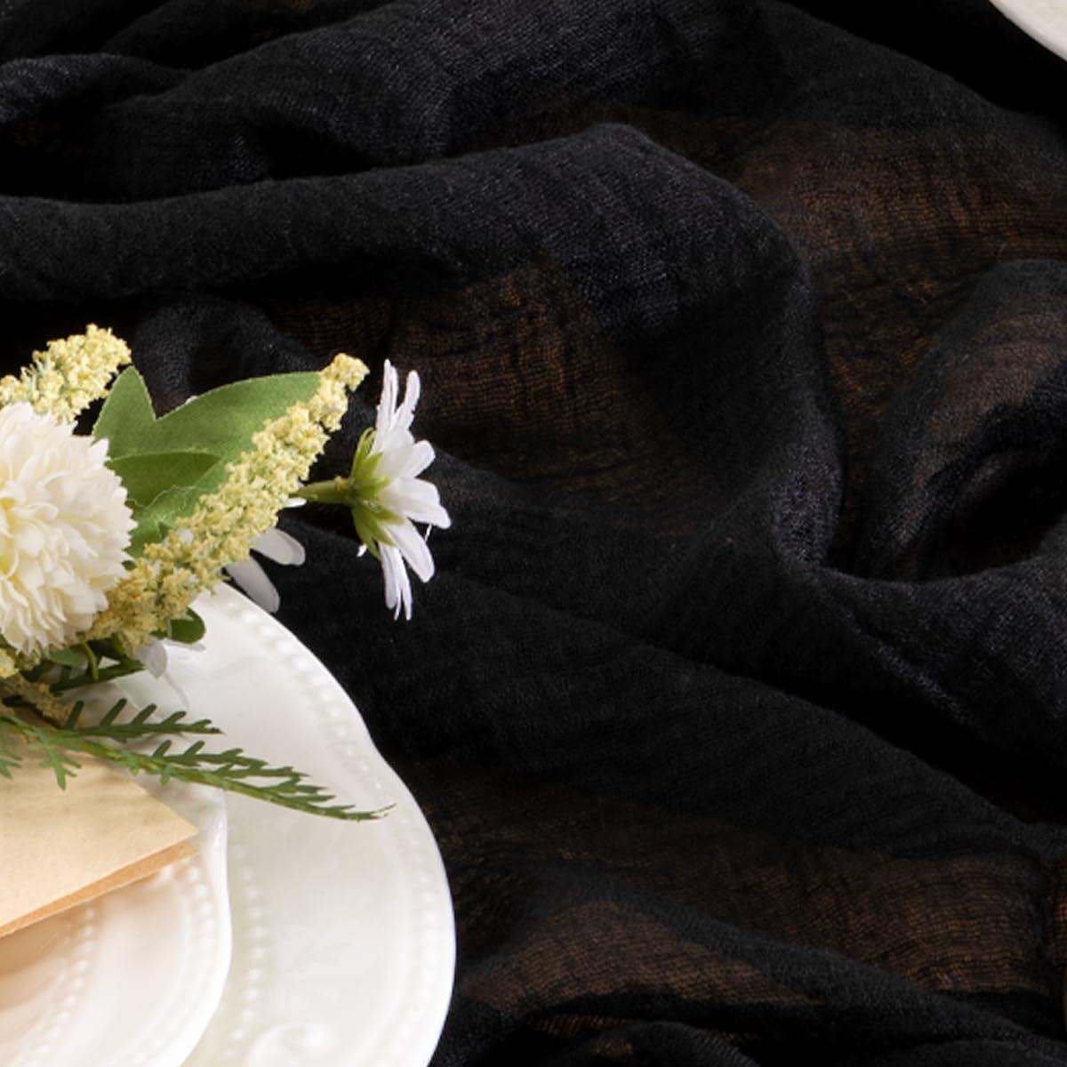 Caminito de Mesa de Queso Negro 88.9x304.8 cm Boho Santaben