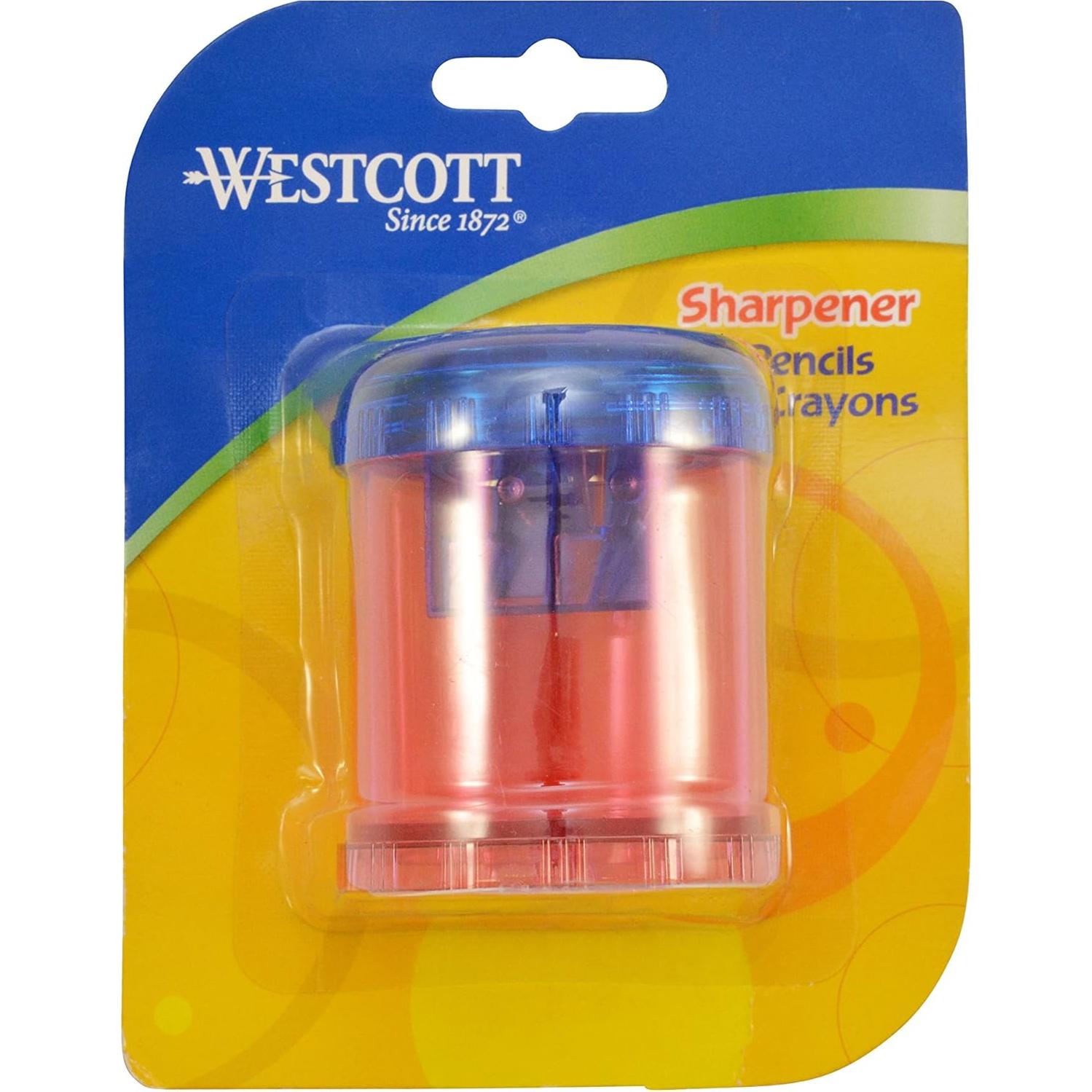 Sacapuntas Manual Westcott 12202 para Lápices y Crayones