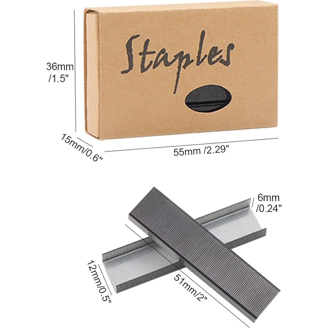 Grampas Negras NatSumeBasics 6000 para Grapadora 26/6