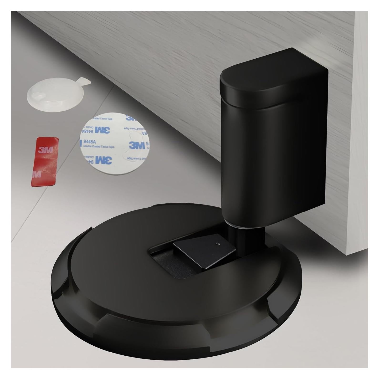 Tope de Puerta Mecánico HOOFUS Ajustable Negro 1 Paquete