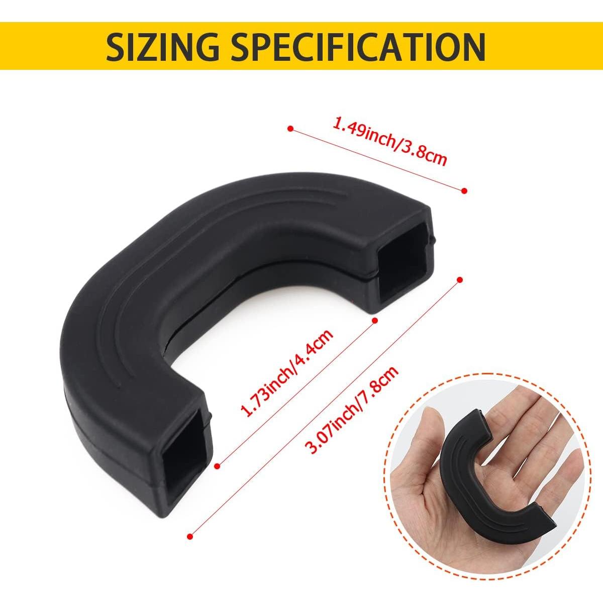 Mangas de Silicona Antideslizantes DOERDO - 4 Piezas, Resistentes al Calor