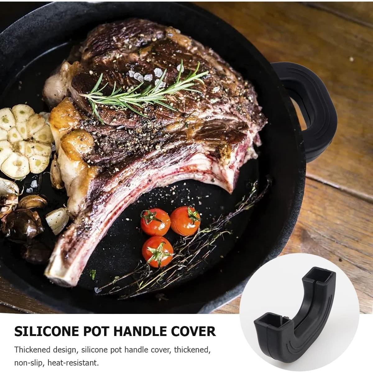 Mangas de Silicona Antideslizantes DOERDO - 4 Piezas, Resistentes al Calor