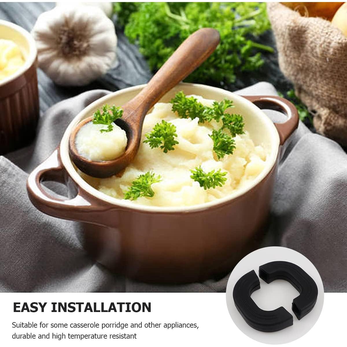 Mangas de Silicona Antideslizantes DOERDO - 4 Piezas, Resistentes al Calor