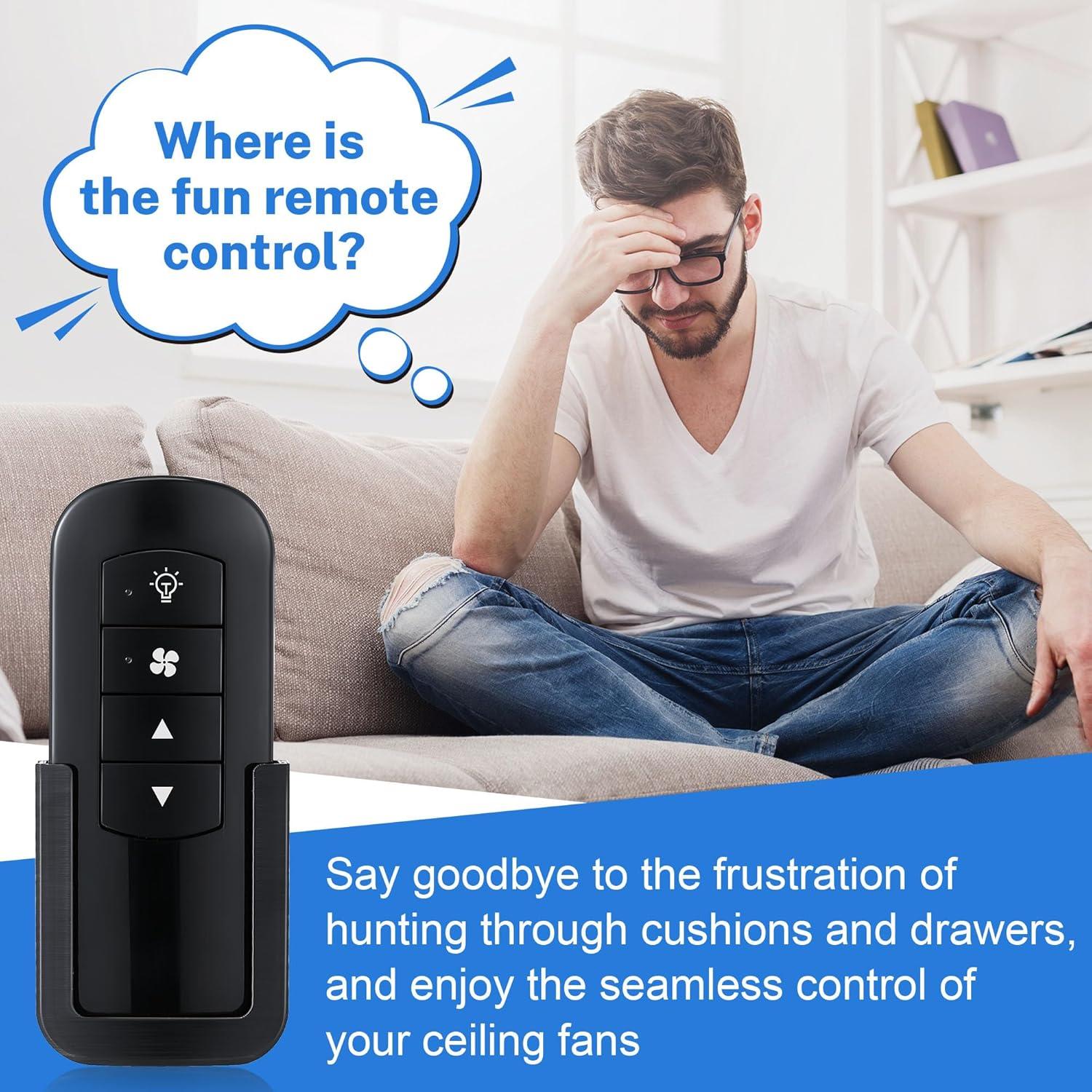 Soporte de Control Remoto para Ventilador de Techo Saillong Negro