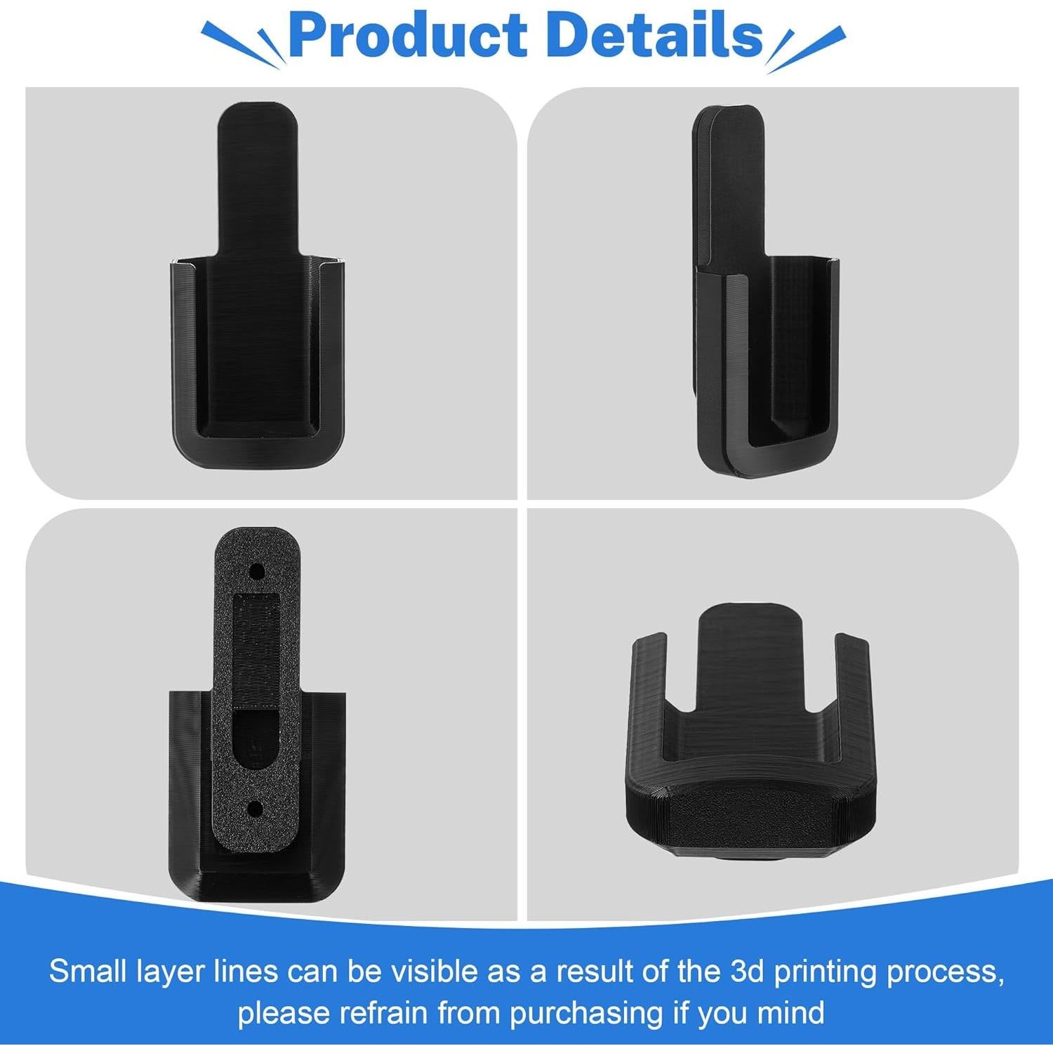 Soporte de Control Remoto para Ventilador de Techo Saillong Negro