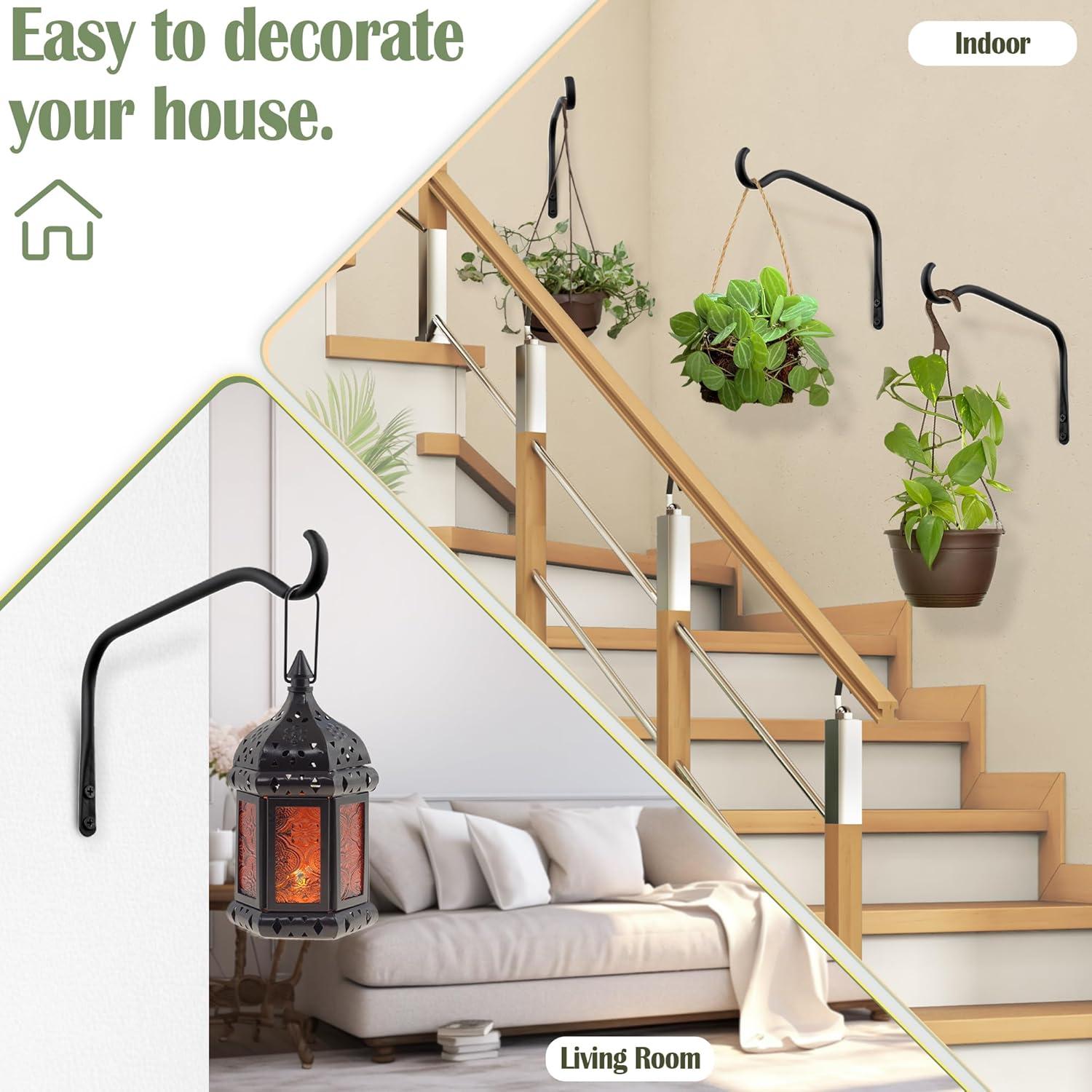 Soportes Metálicos para Plantas Lifyzoon 6 Pulgadas - Paquete de 2