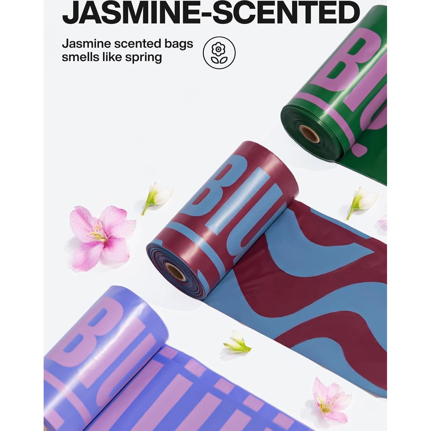 Bolsas de Excremento para Perros Maogoublue 180 Cuentas Aroma Jazmín