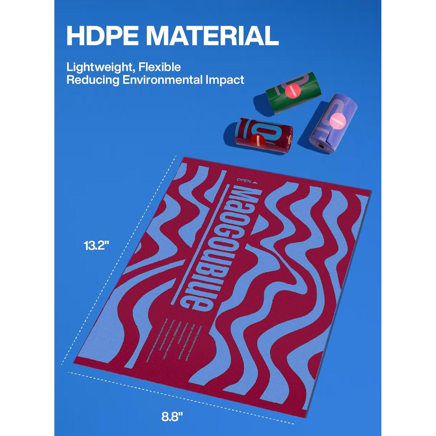 Bolsas de Excremento para Perros Maogoublue 180 Cuentas Aroma Jazmín