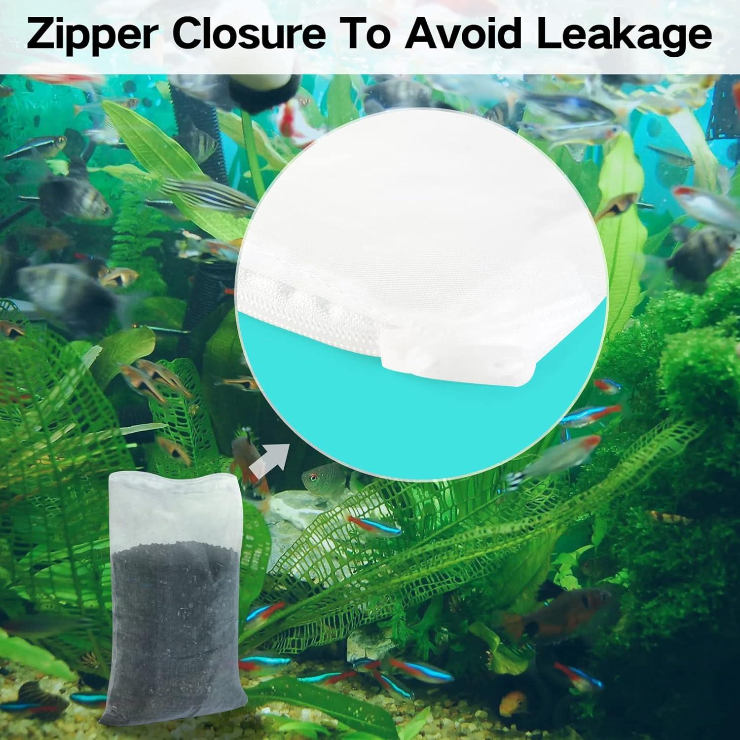 Bolsa de Filtro de Acuario FUNLAVIE 10 Pcs Malla Fina 15x20cm