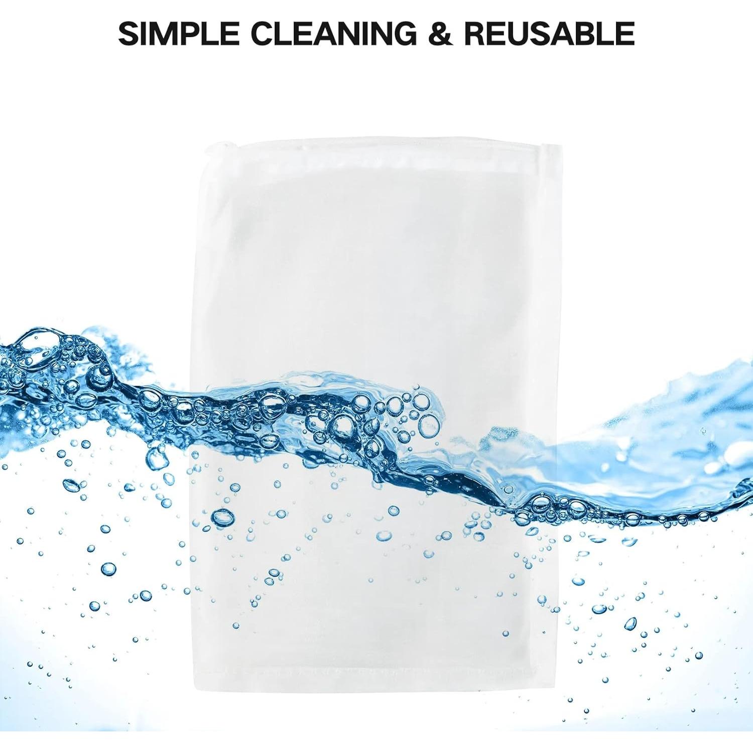 Bolsa de Filtro de Acuario FUNLAVIE 10 Pcs Malla Fina 15x20cm