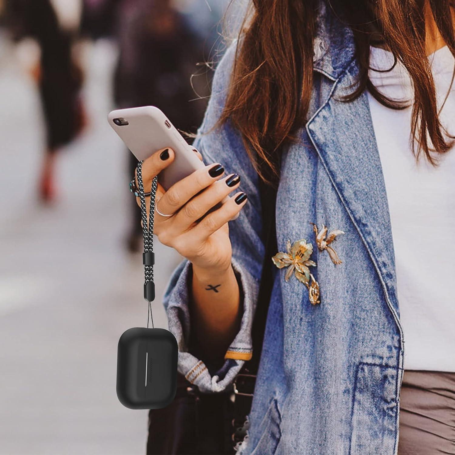 Funda de Silicona AHASTYLE para AirPods Pro 2 - Negro