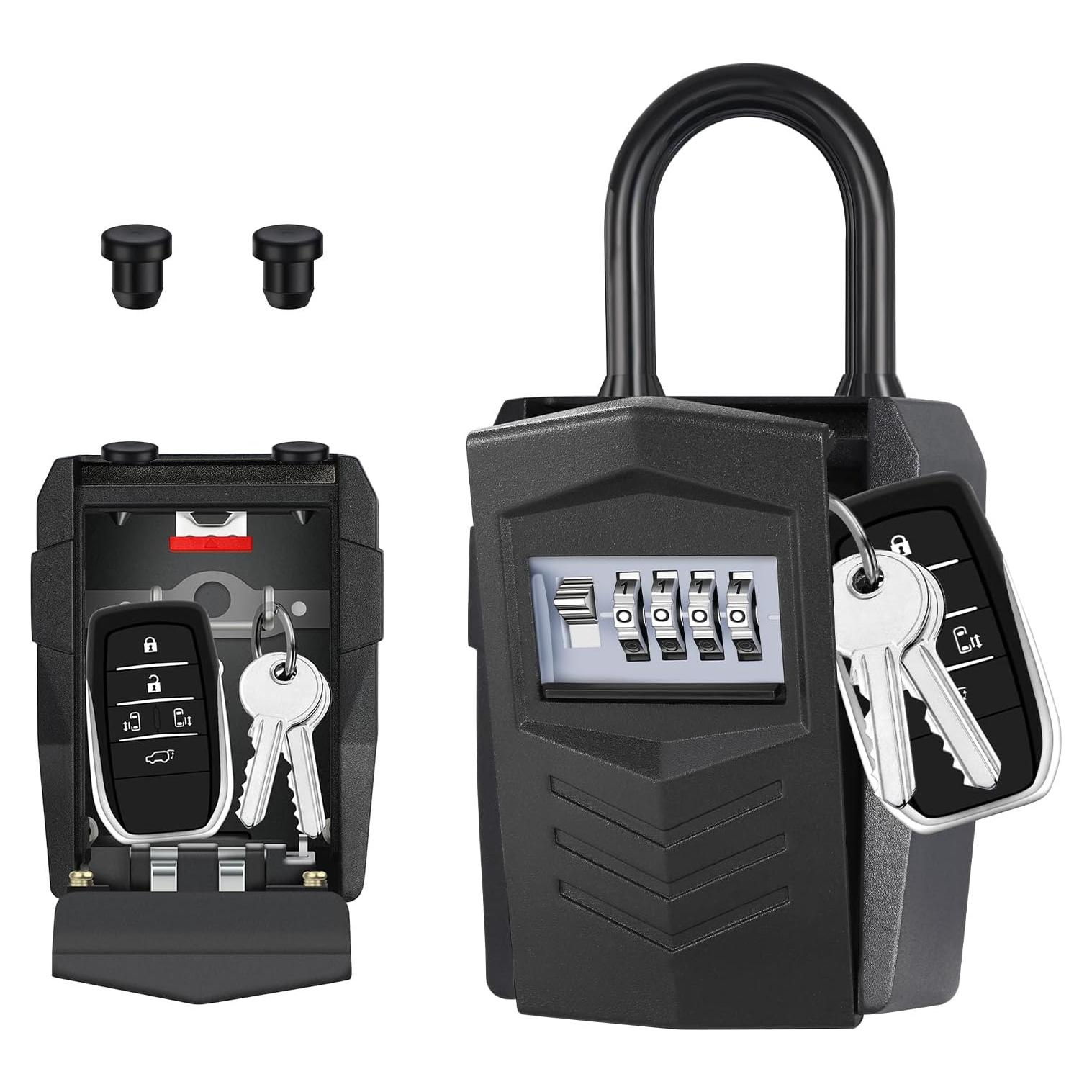 Caja de Seguridad ZHEGE para Llaves, Montaje en Pared, Negra