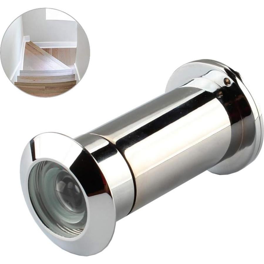 Mirador de Puerta de Seguridad MuLuo 220 Grados Cromo 28mm