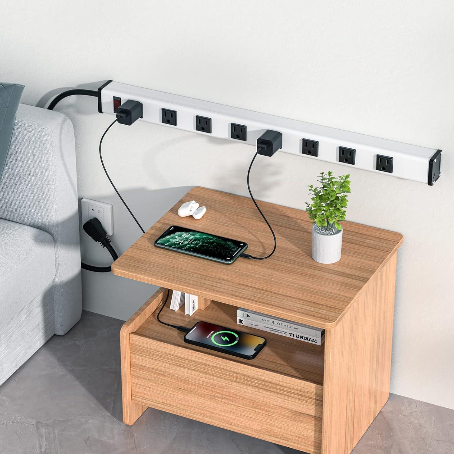 Regleta de Poder Metálica Berigtta M08AC-WIDE 8 Salidas 1.83m