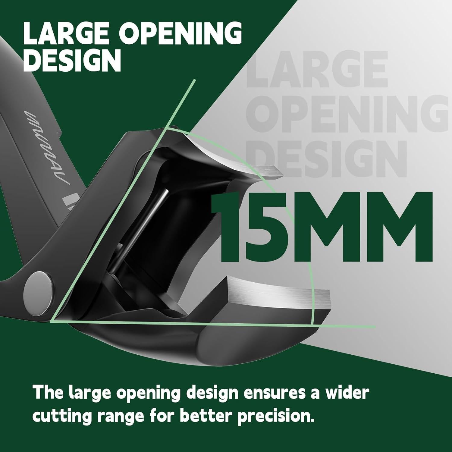 Cortauñas VANWIN para Uñas Gruesas con Mango Largo y Recogedor