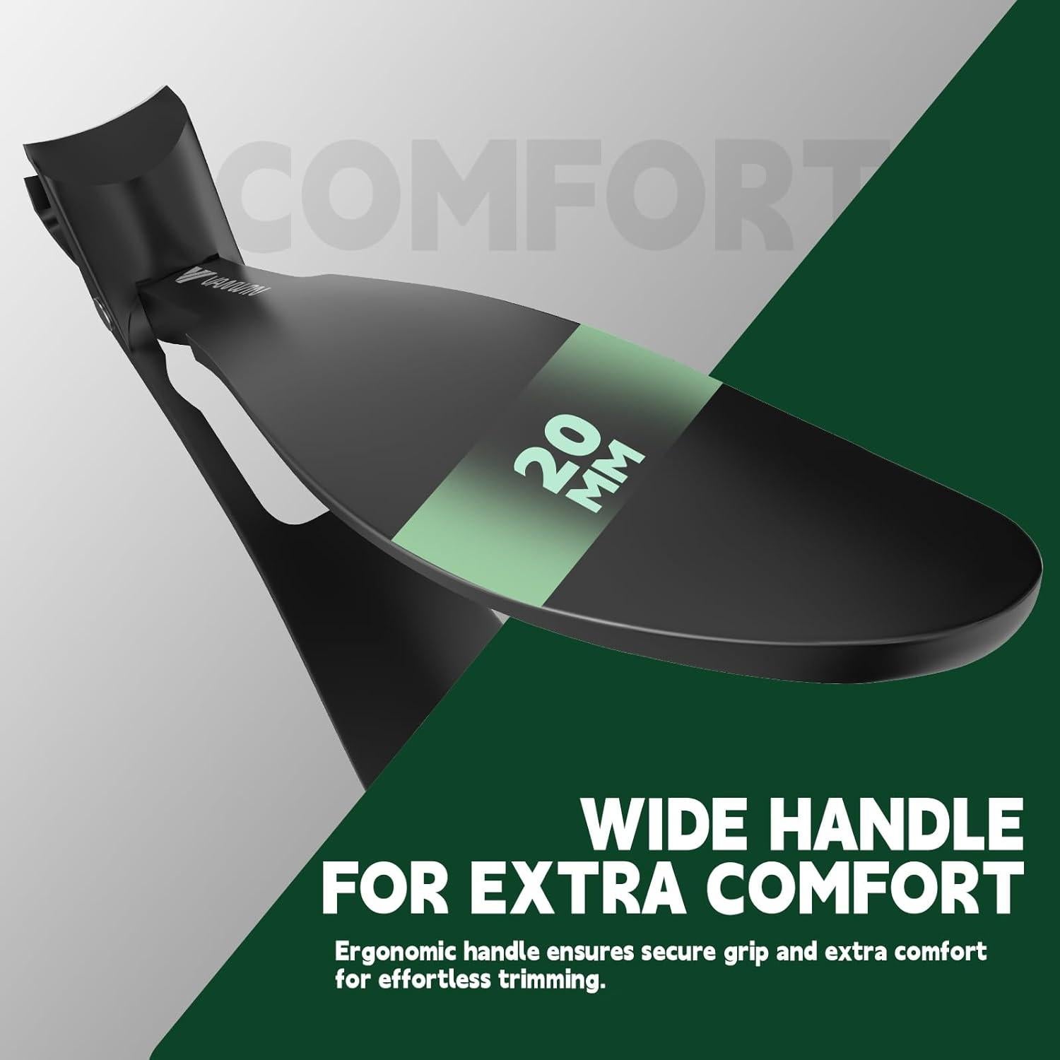 Cortauñas VANWIN para Uñas Gruesas con Mango Largo y Recogedor