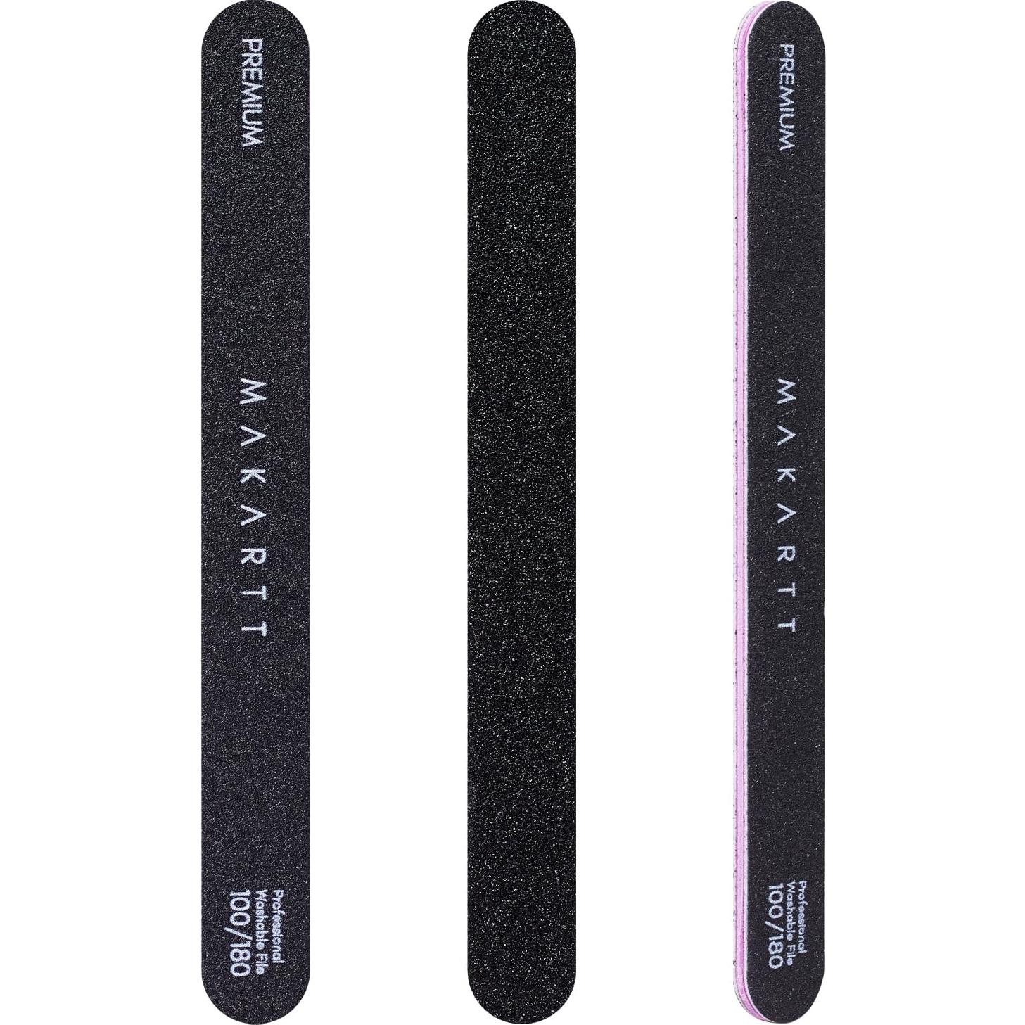 Limas de Uñas Makartt 2pcs 100/180 Granos Doble Cara