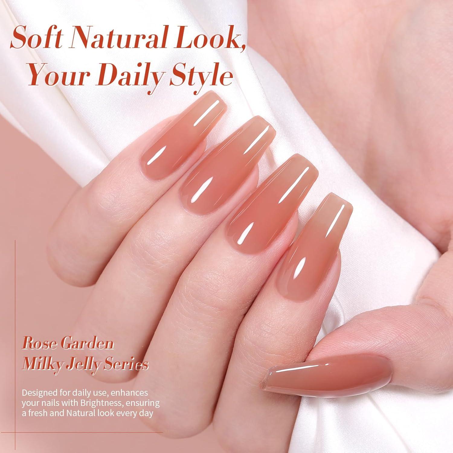 Set de Esmalte de Uñas Jelly BORN PRETTY 6PCS 7ml Burdeos