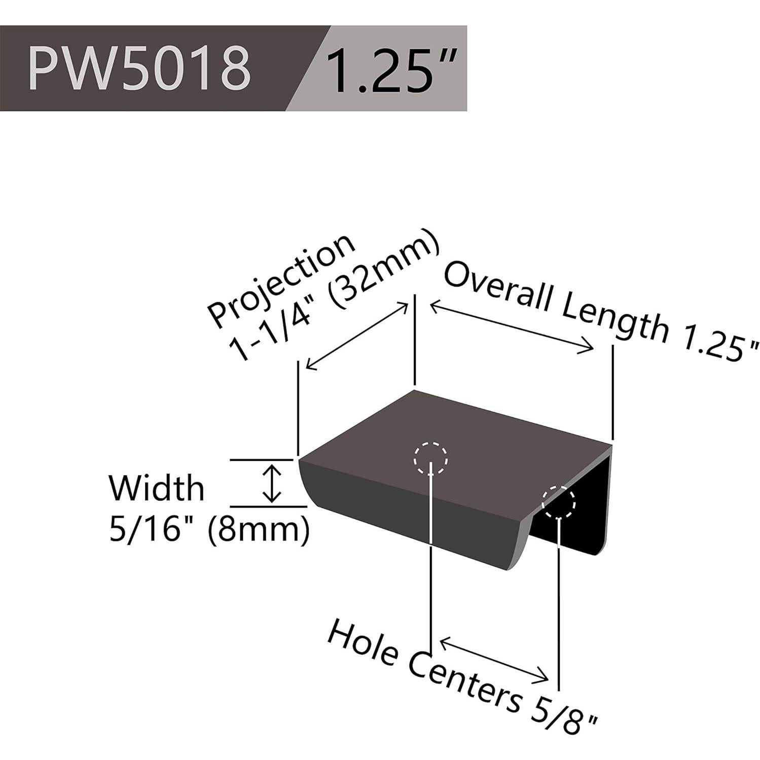 Tiradores de Cajones Jetland PW5018B31L - 24 Unidades 3.2 cm Negro