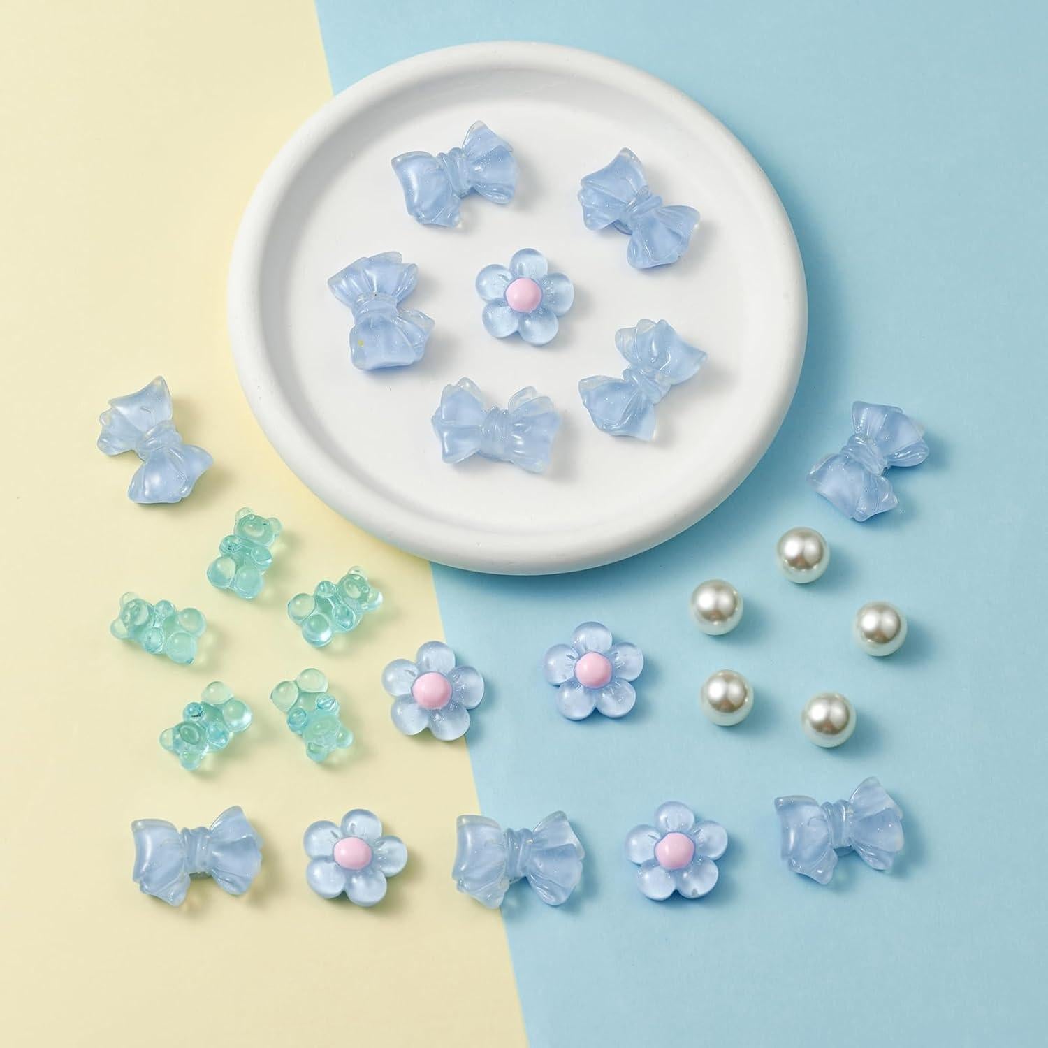 Encantos de Zapatos HUSSIN para Niñas - 25 Piezas DIY con Lazos y Flores