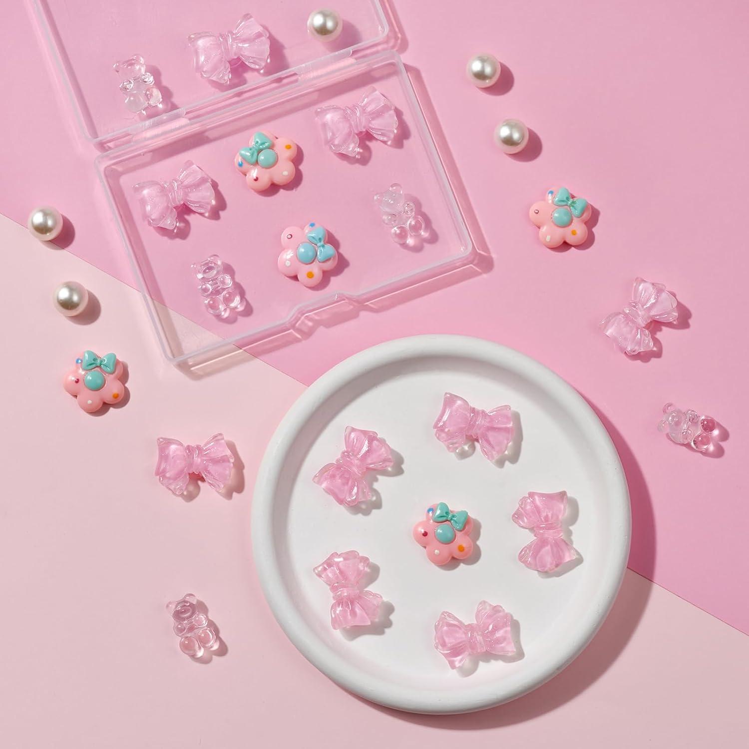 Encantos de Zapatos HUSSIN para Niñas - 25 Piezas DIY con Lazos y Flores