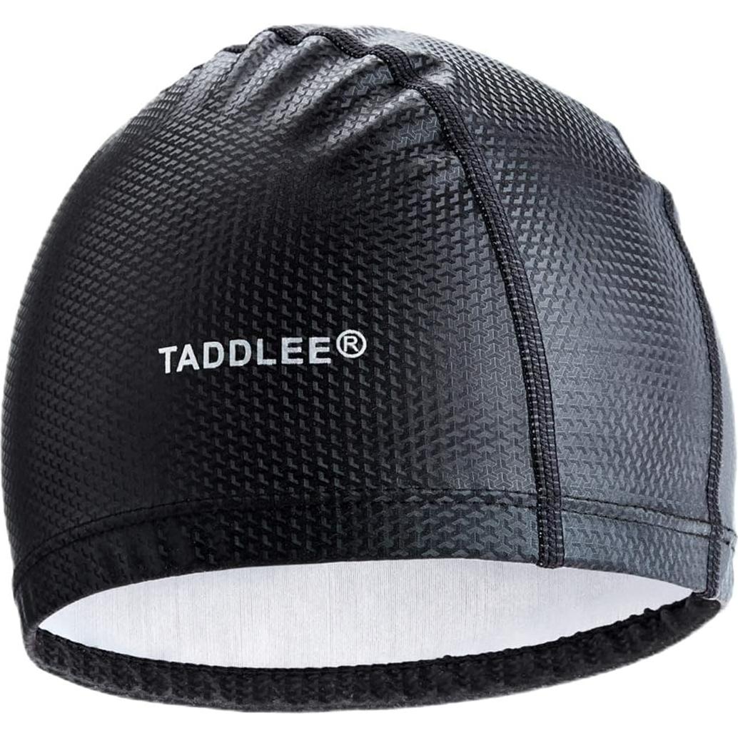 Gorro de Natación Taddlee para Hombre Impermeable Negro