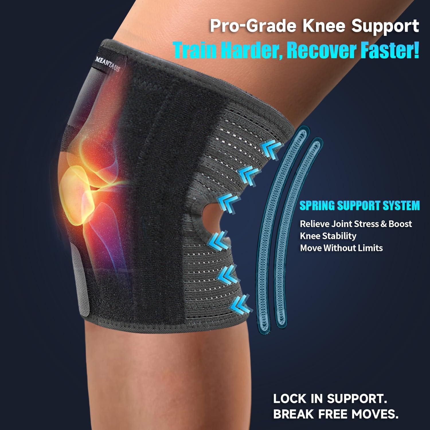 Faja de Rodilla Meantaus Doble Resorte Soporte Médico Transpirable