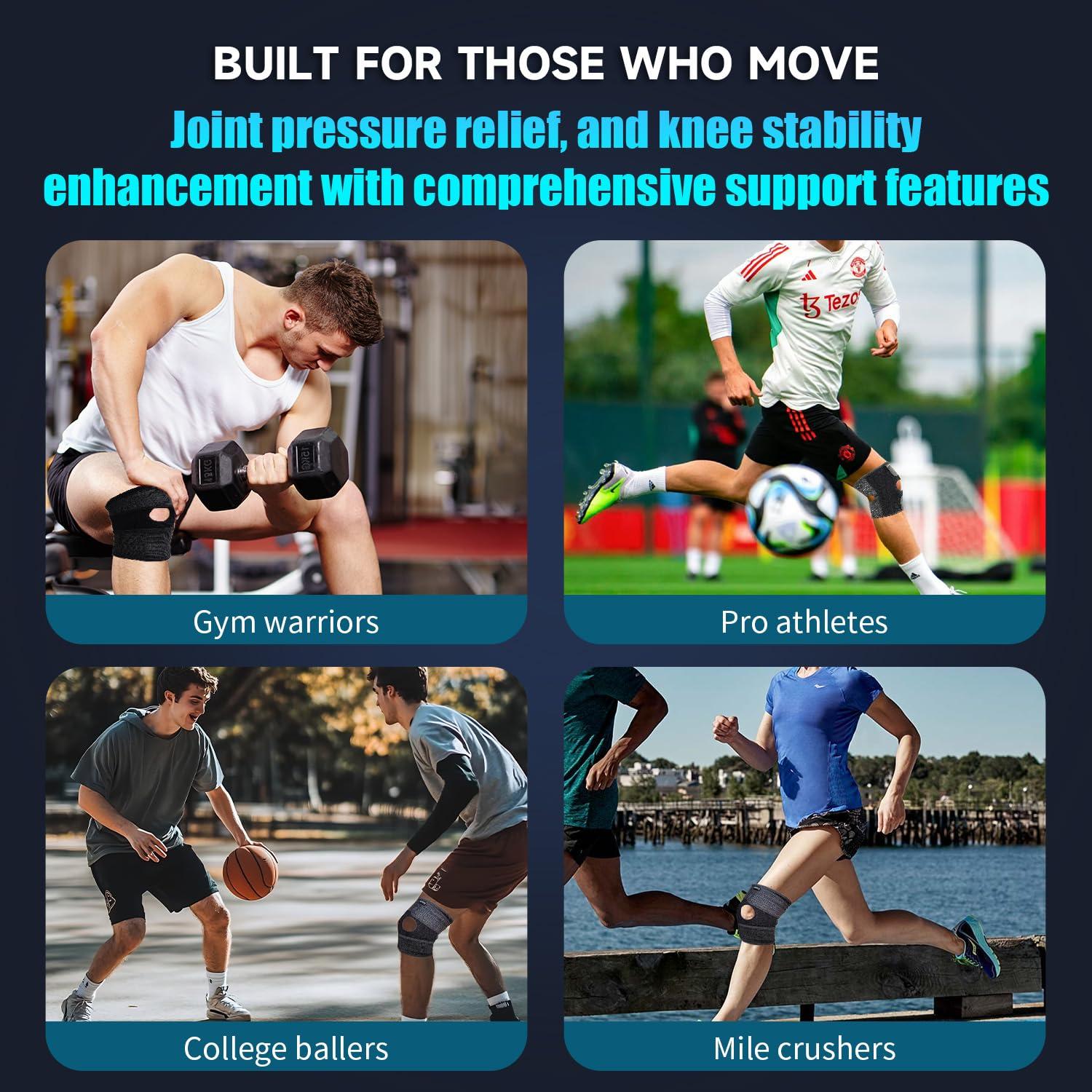 Faja de Rodilla Meantaus Doble Resorte Soporte Médico Transpirable