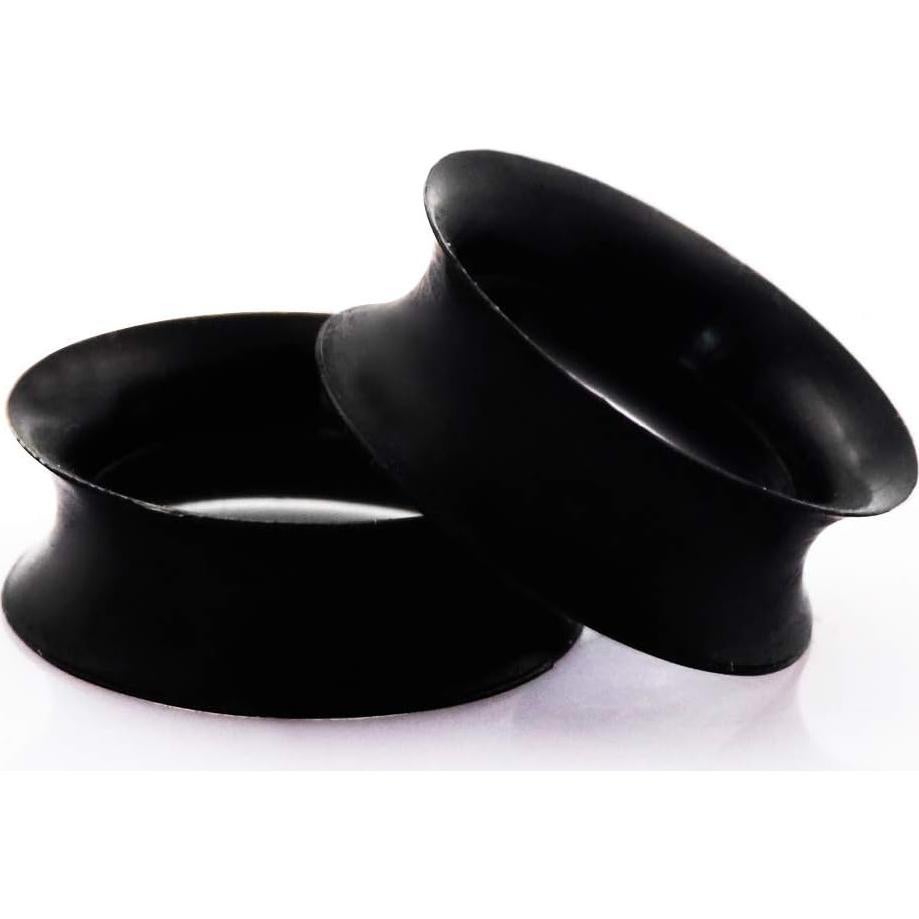 Tapones de Oreja de Silicona Stuppendux 2G-1" (6-25mm) Negro