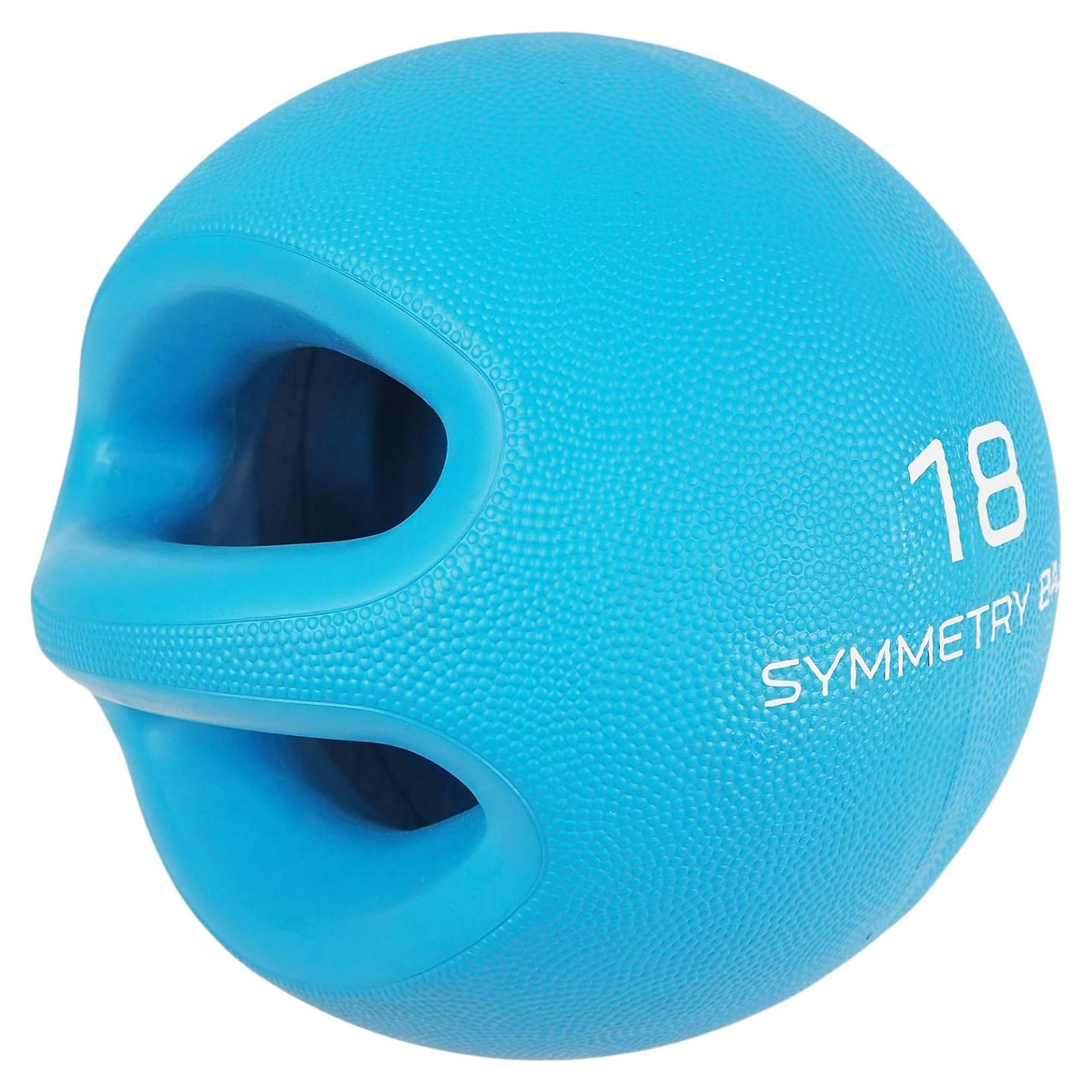 Bola de Medicina Cuerpo Inteligente 8.16 kg Doble Mango Azul