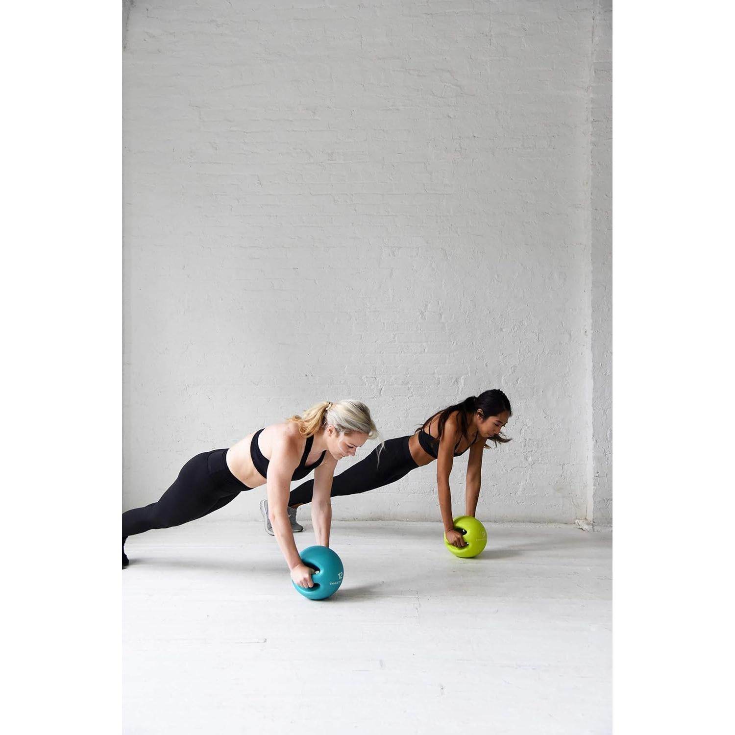 Bola de Medicina Cuerpo Inteligente 8.16 kg Doble Mango Azul