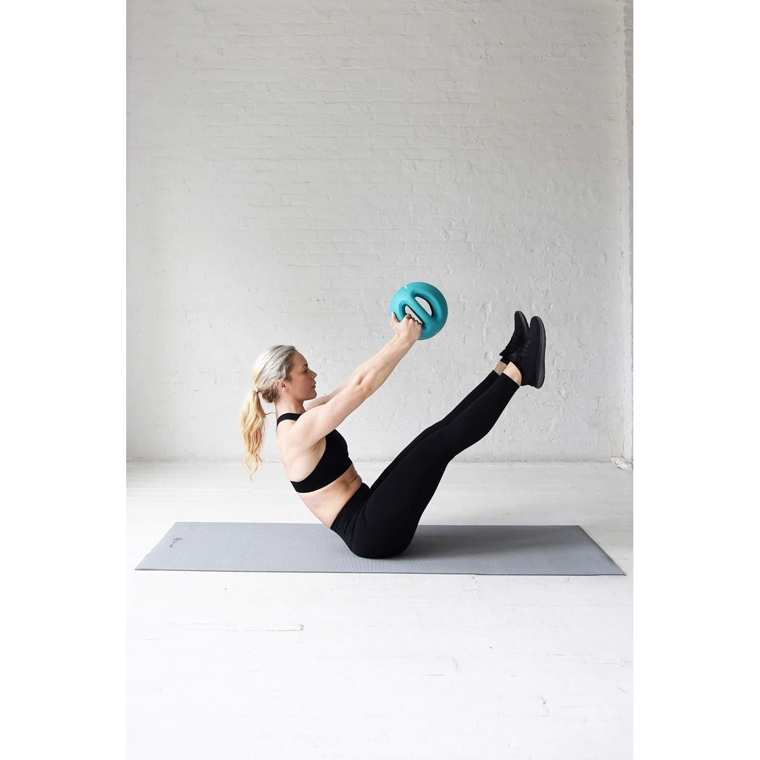 Bola de Medicina Cuerpo Inteligente 8.16 kg Doble Mango Azul